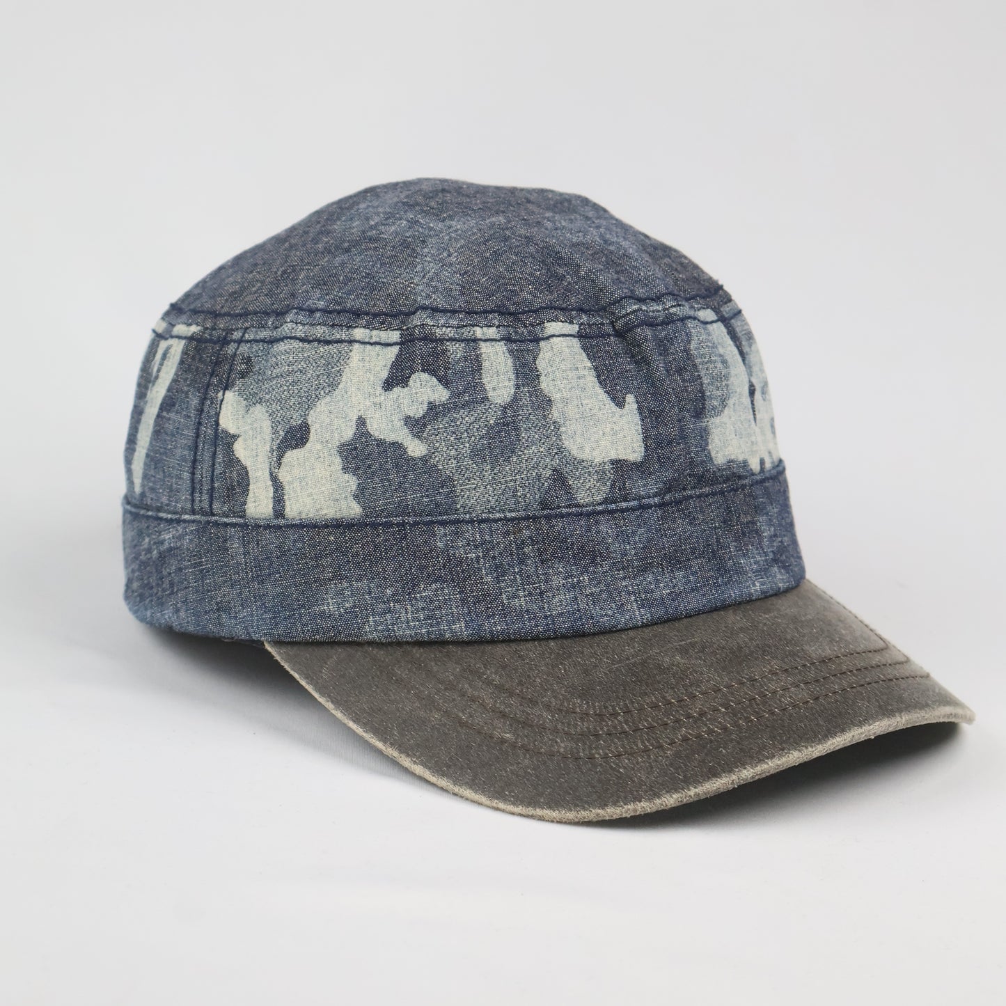 "G BY GUESS" Denim Camo Cap - Blue/Grey