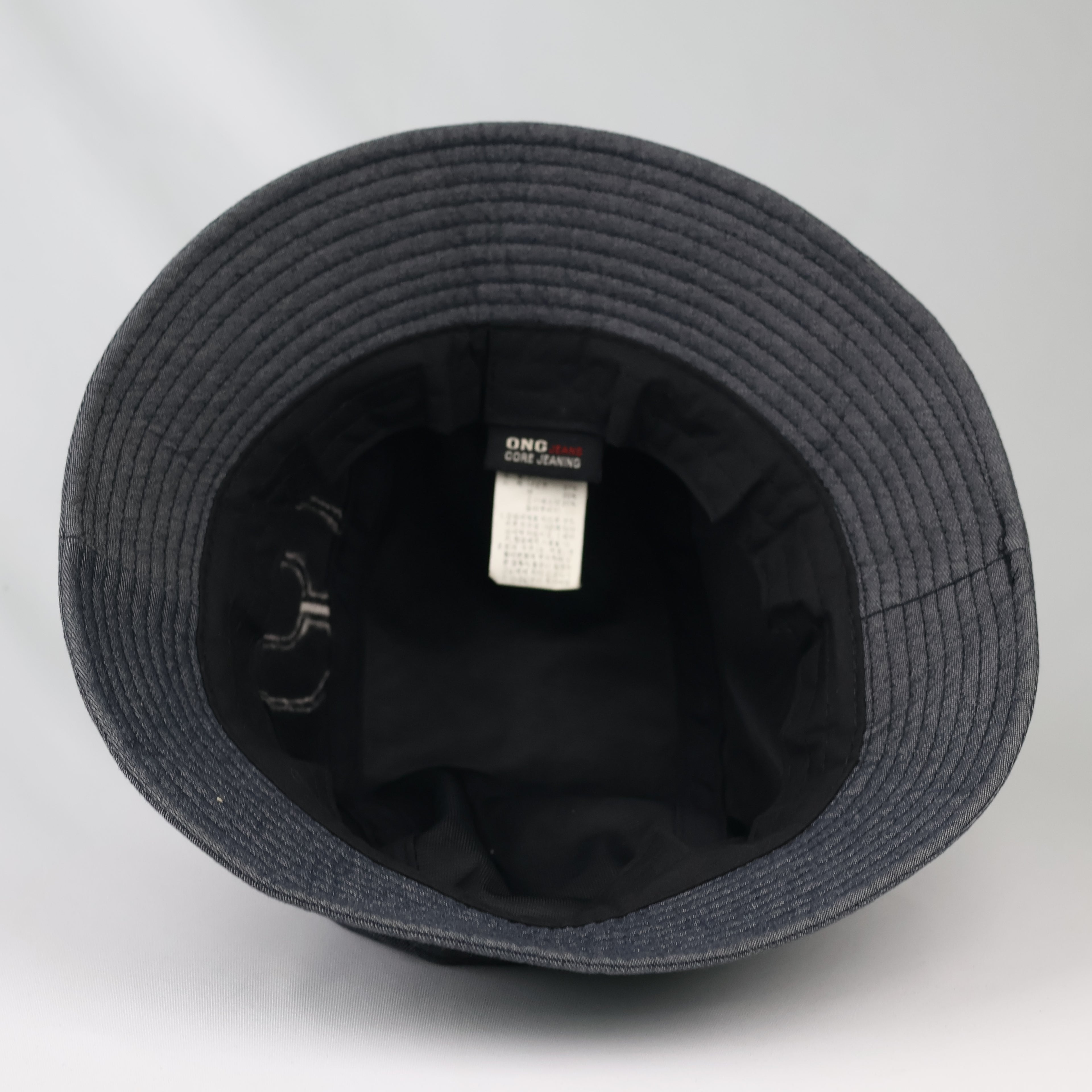 Thrifted Core Jeaning Dark Grey Denim Bucket Hat