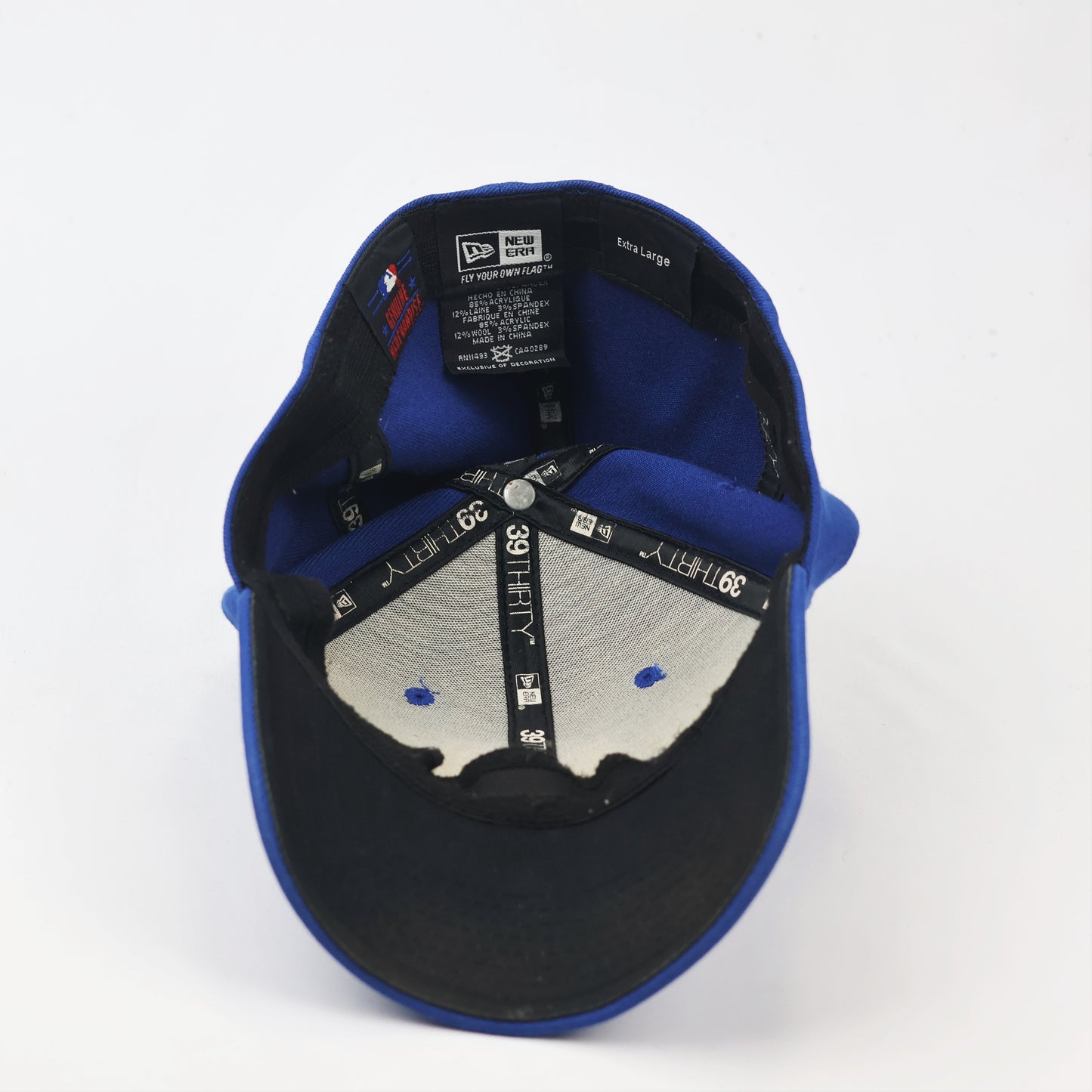 New Era 39THIRTY Milwaukee Brewers MLB Stretch Fit Thrifted Cap - Blue Extra Large