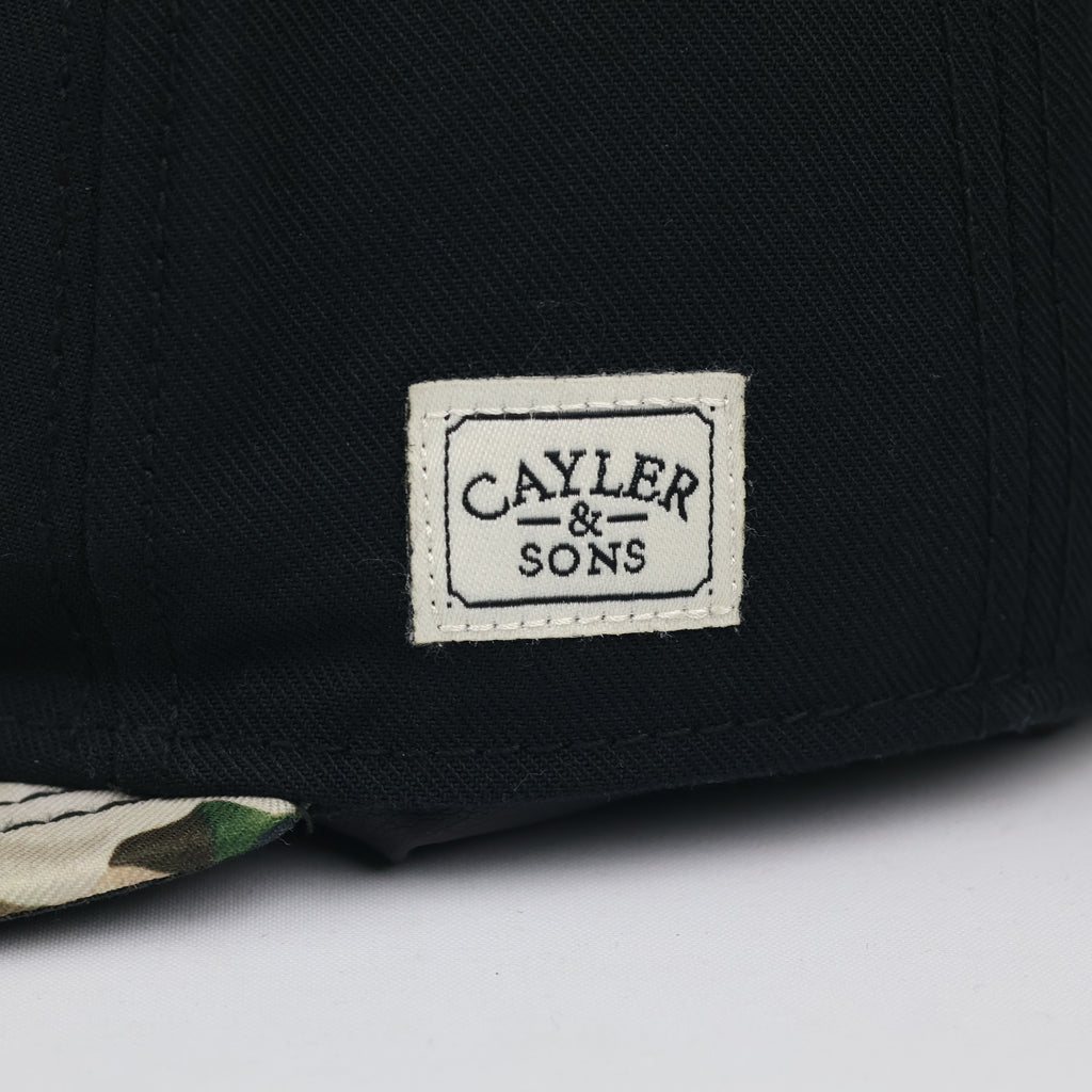 Cayler & Sons Black Brooklyn Snapback Thrifted Hat
