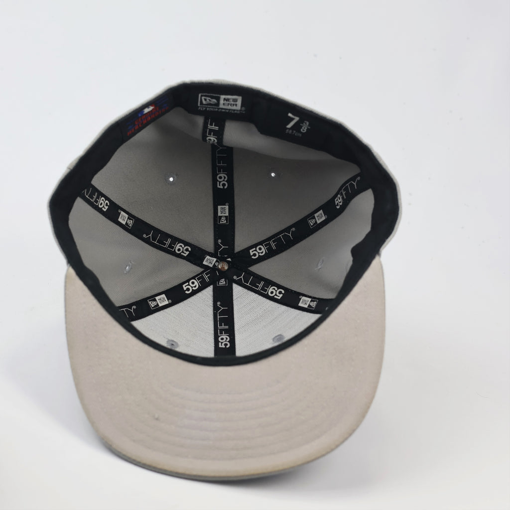 Vintage Miami Marlins MLB Fitted Cap | Grey New Era 59FIFTY | Size 7 3/8