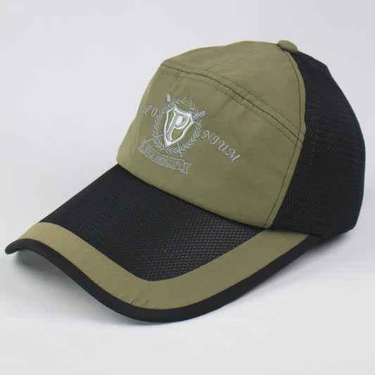 "Polo Njum 1966 Club" Mesh Panel Cap - Olive/Black