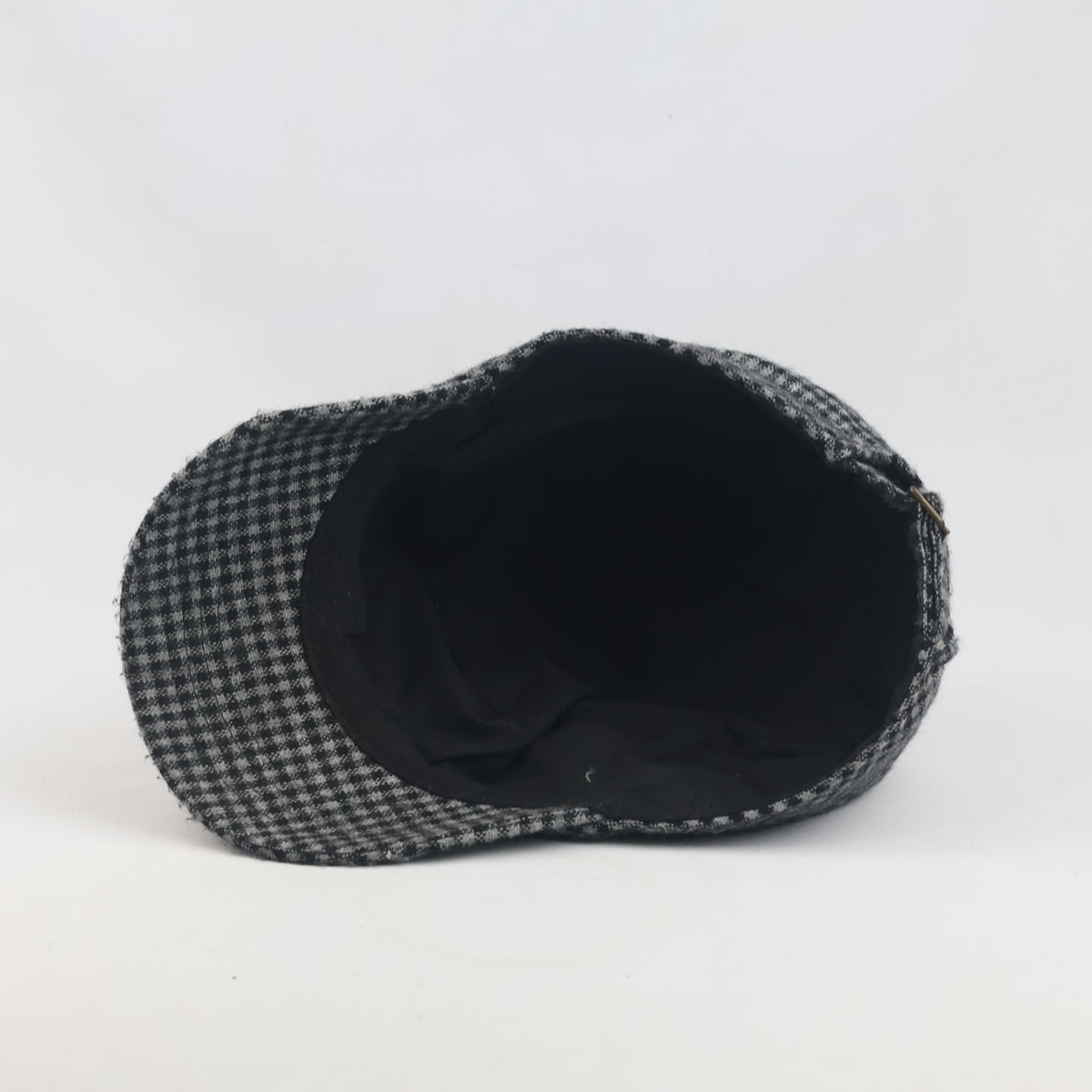 Thrifted Moncler Black & Grey Checkered Patrol Cap | 10310