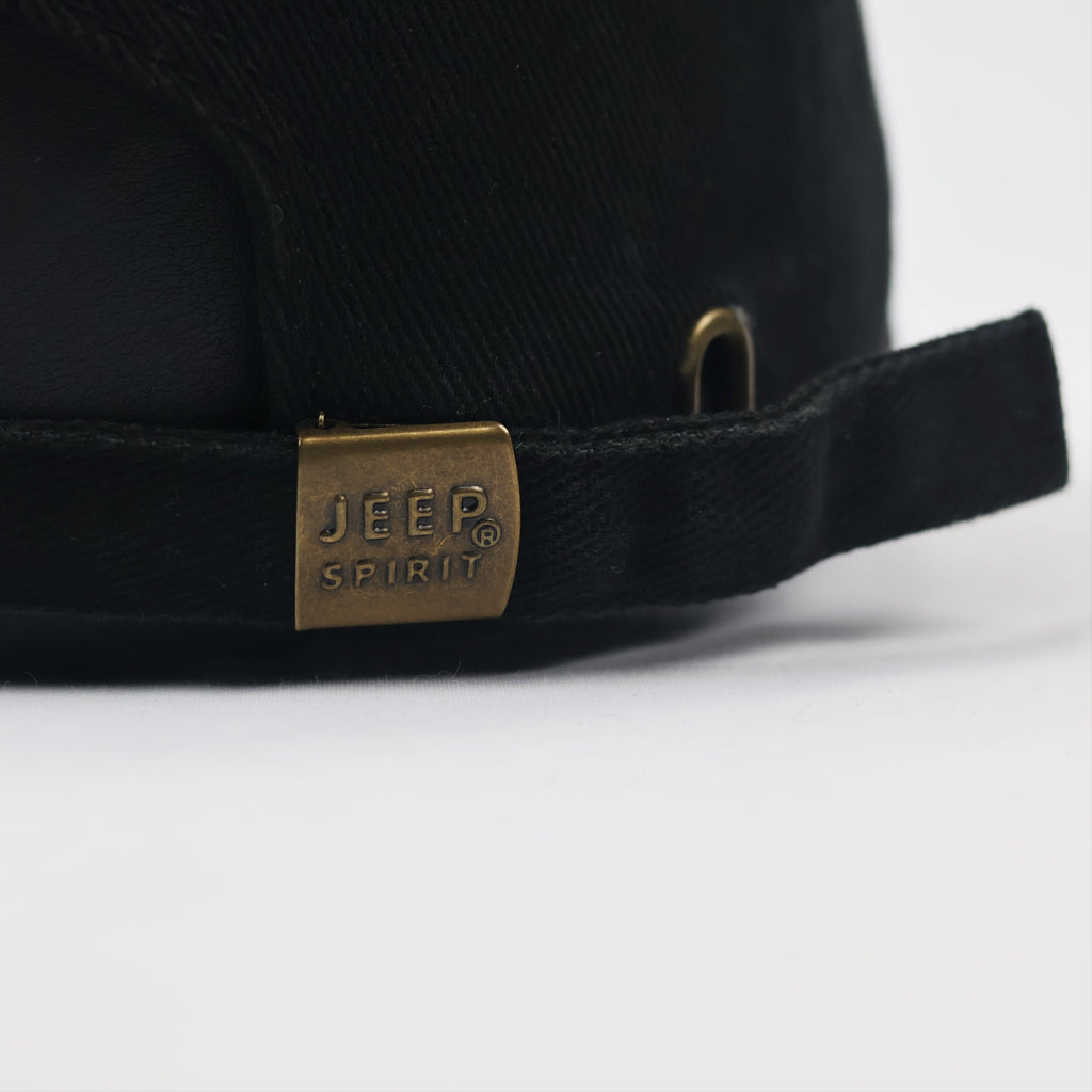 Jeep Spirit Vintage Black Thrifted Baseball Cap - 100% Cotton