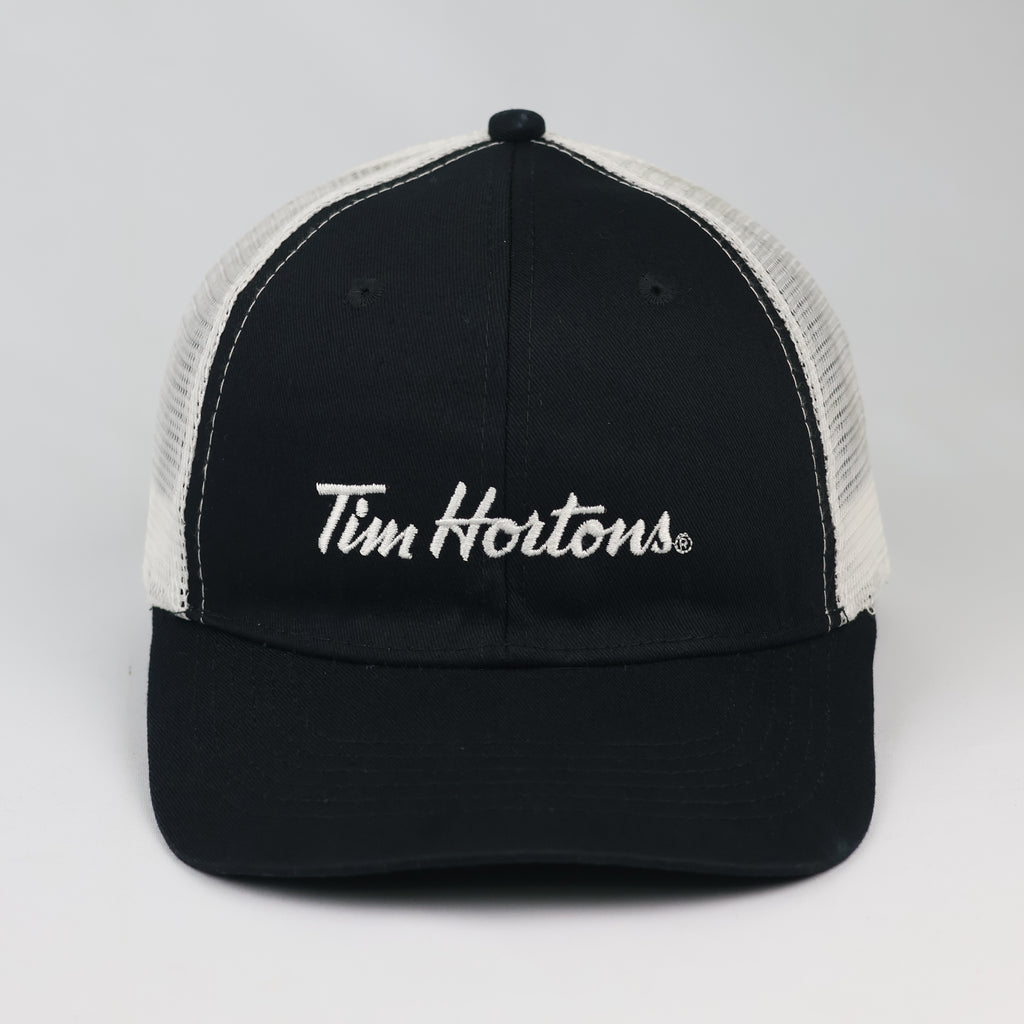 Tim Hortons Classic Black Mesh Trucker Hat