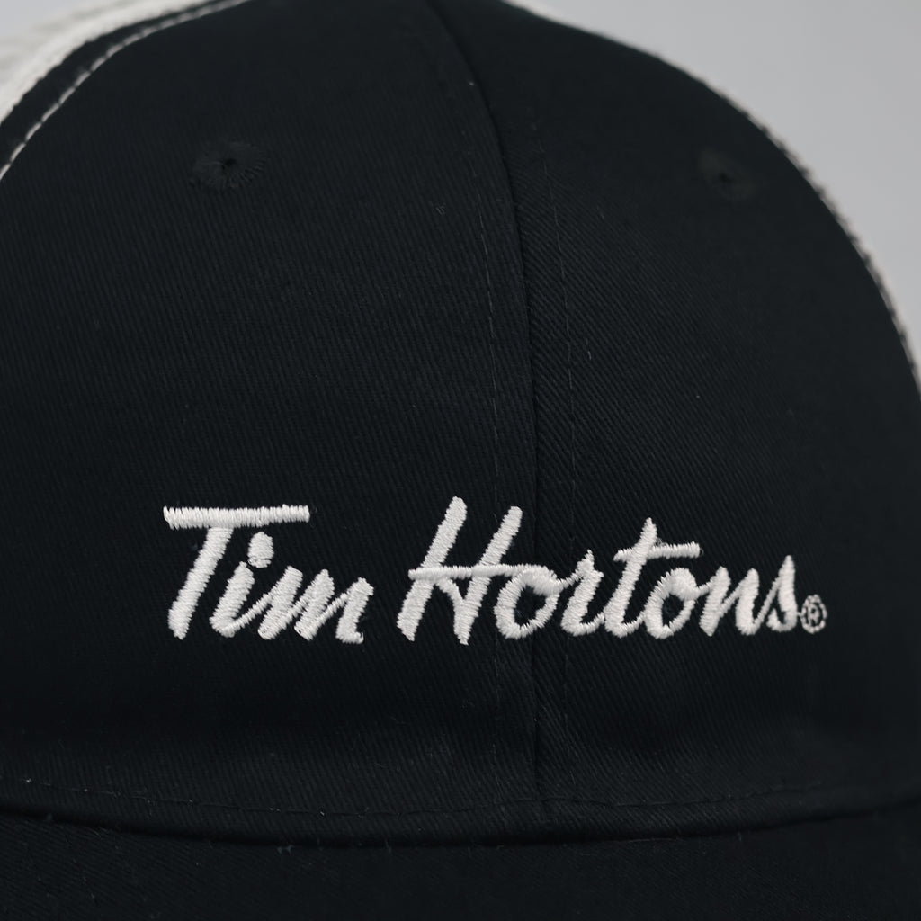 Tim Hortons Classic Black Mesh Trucker Hat