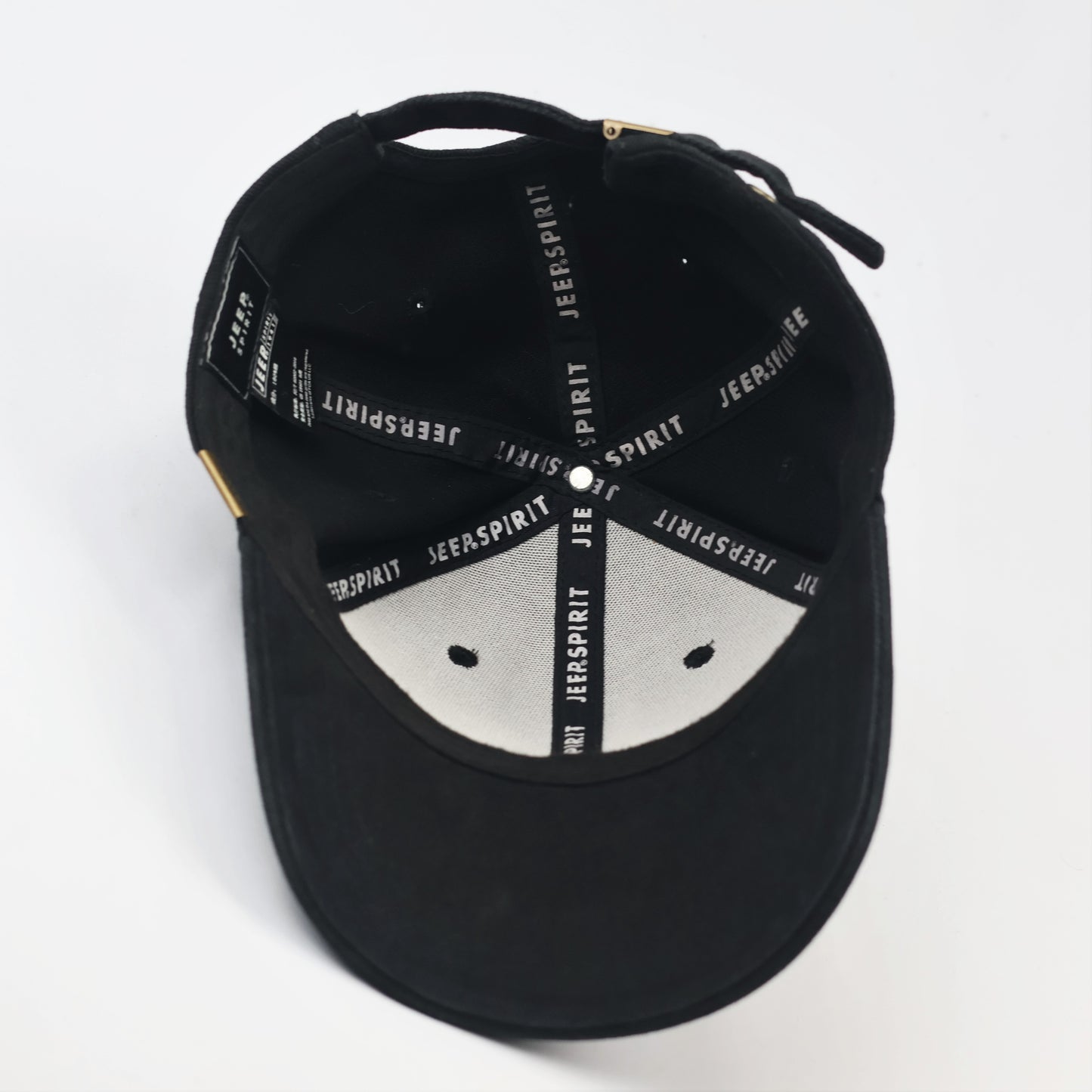 Jeep Spirit Vintage Black Thrifted Baseball Cap - 100% Cotton