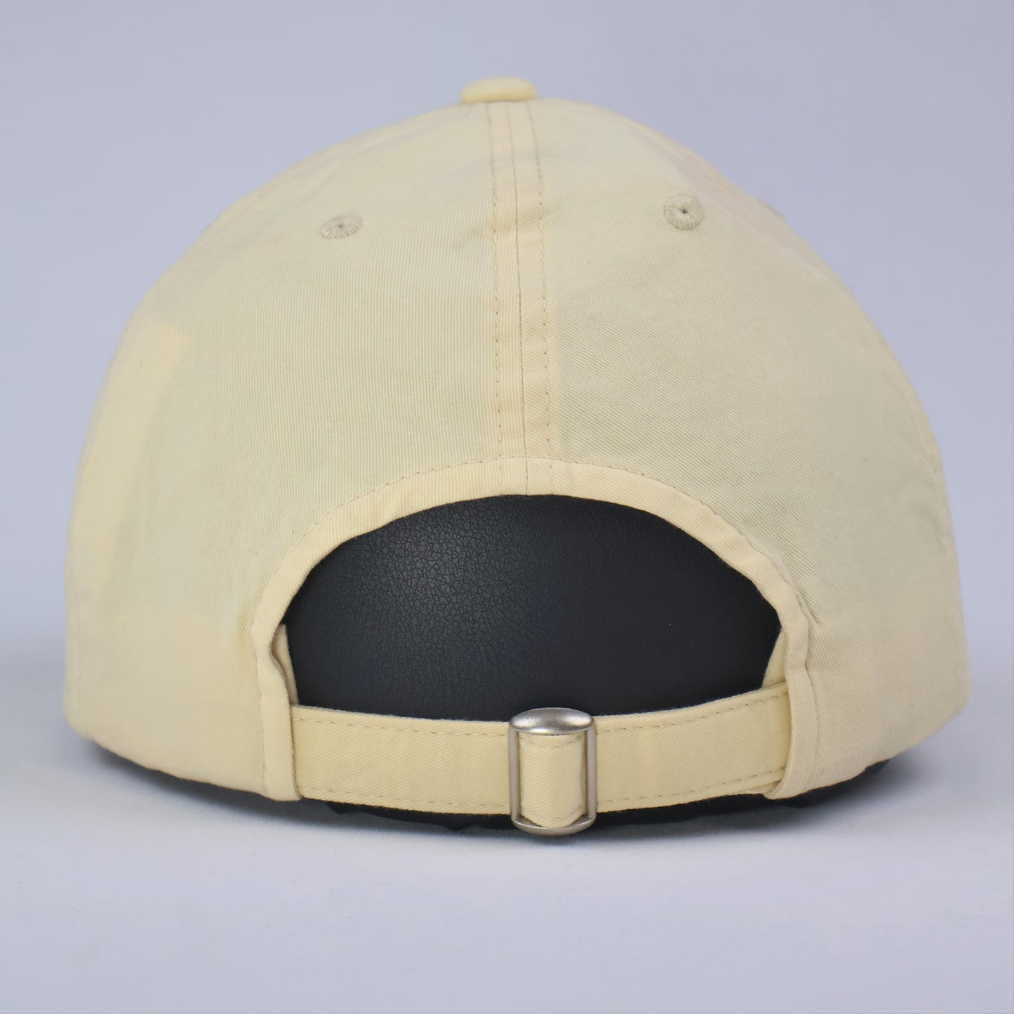 "JAJU" Classic Blank Dad Cap - Cream/Yellow