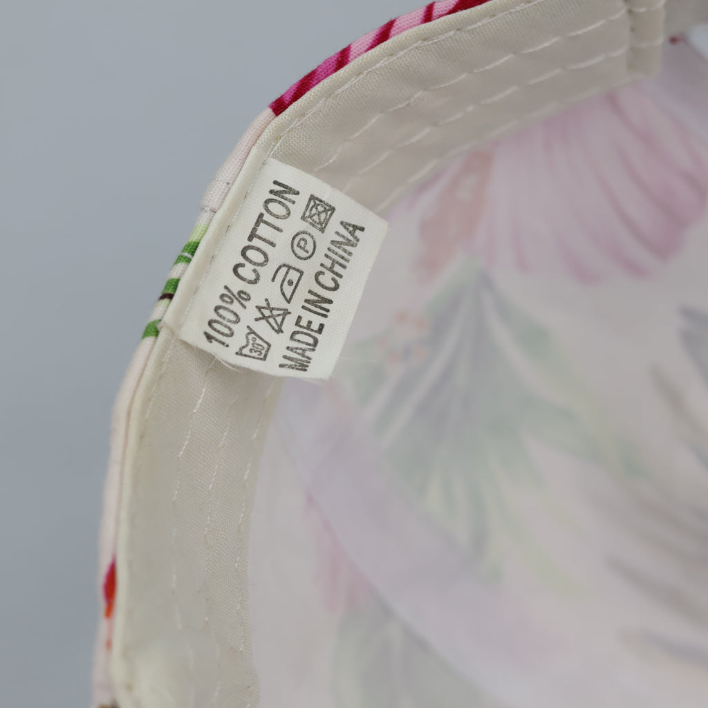 Thrifted New York Tropical Hibiscus Print Summer Hat
