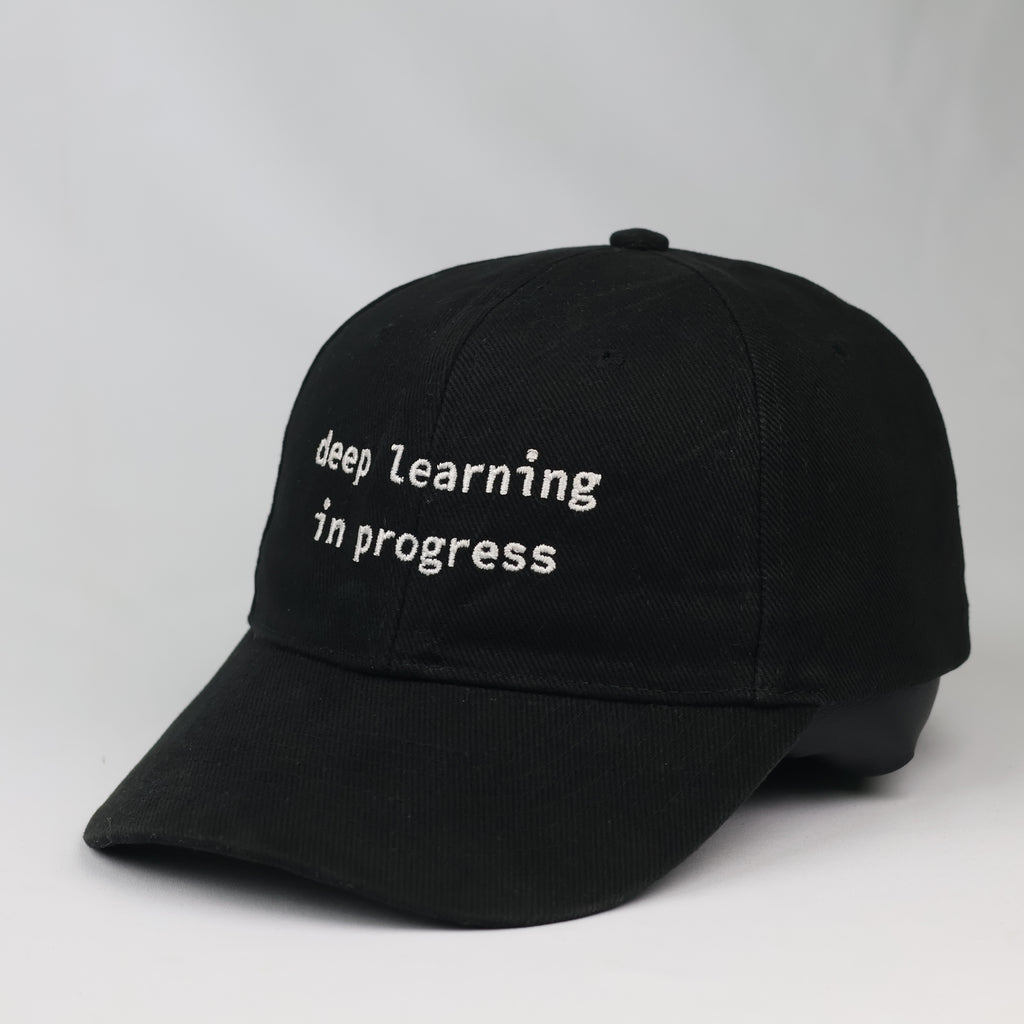 hrifted Beechfield Black Embroidered Programmer Cap