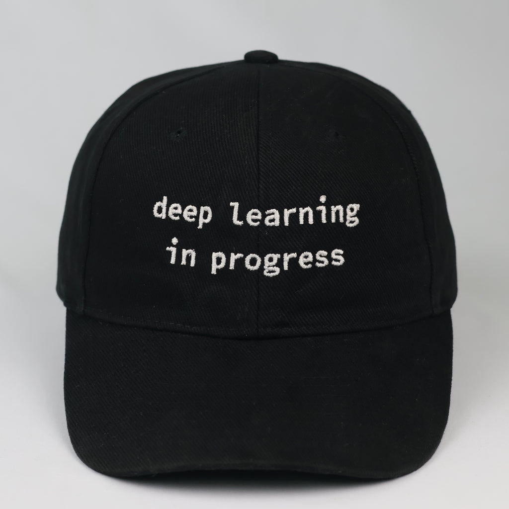 hrifted Beechfield Black Embroidered Programmer Cap
