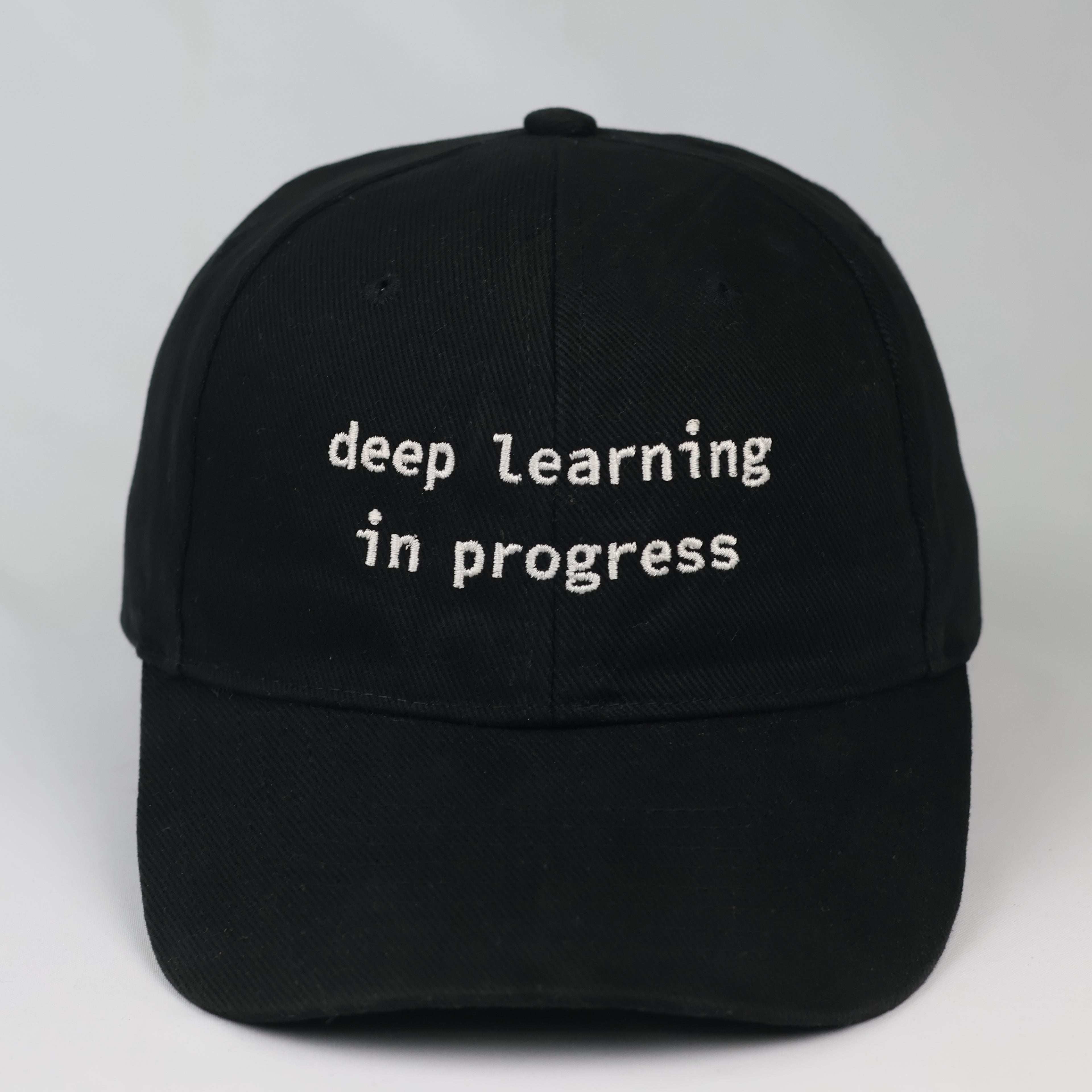 hrifted Beechfield Black Embroidered Programmer Cap