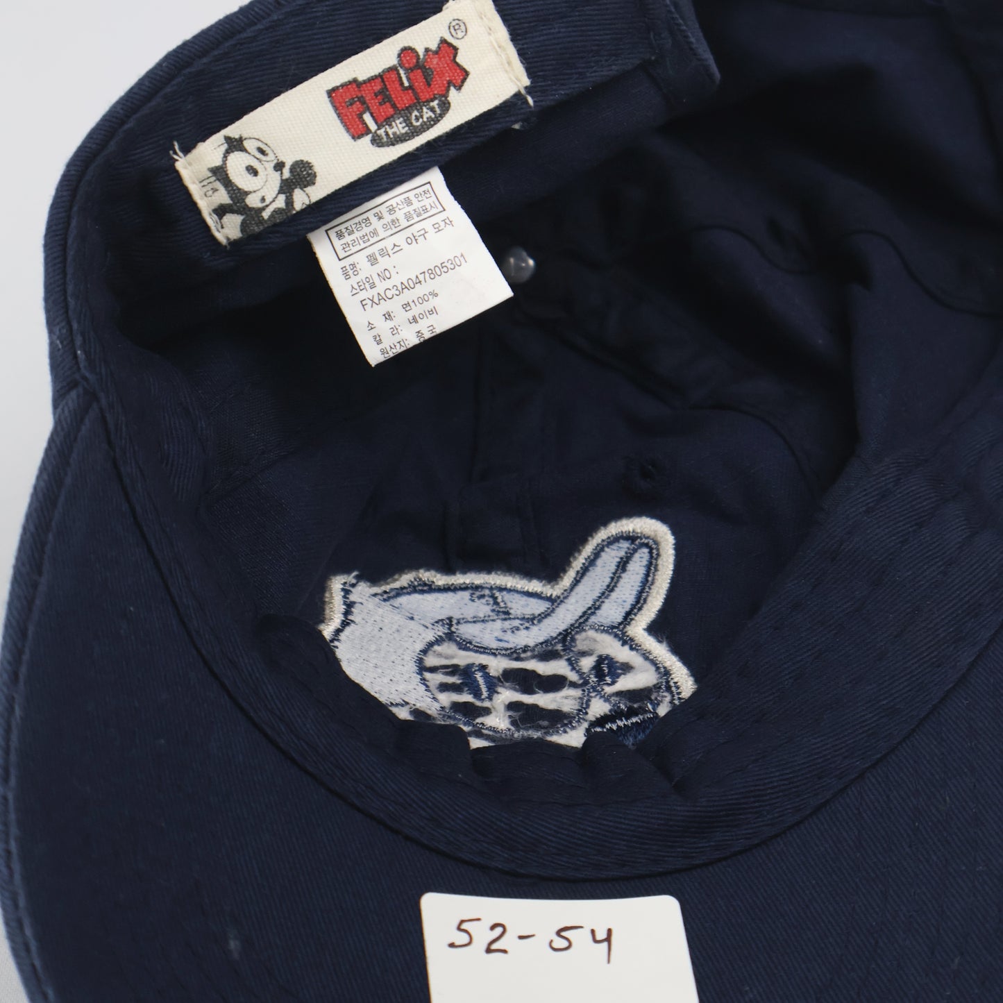 Felix the Cat" Embroidered Dad Cap - Navy (Youth Size)
