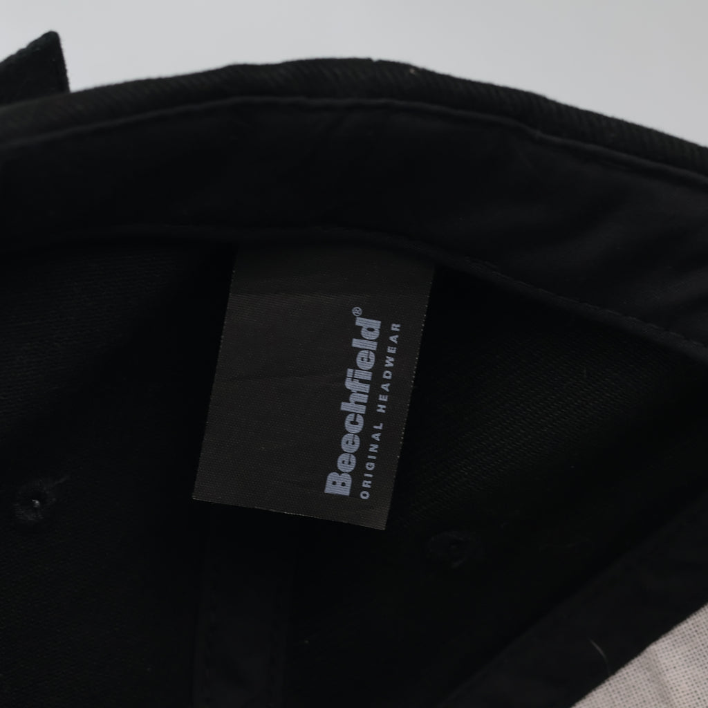 hrifted Beechfield Black Embroidered Programmer Cap