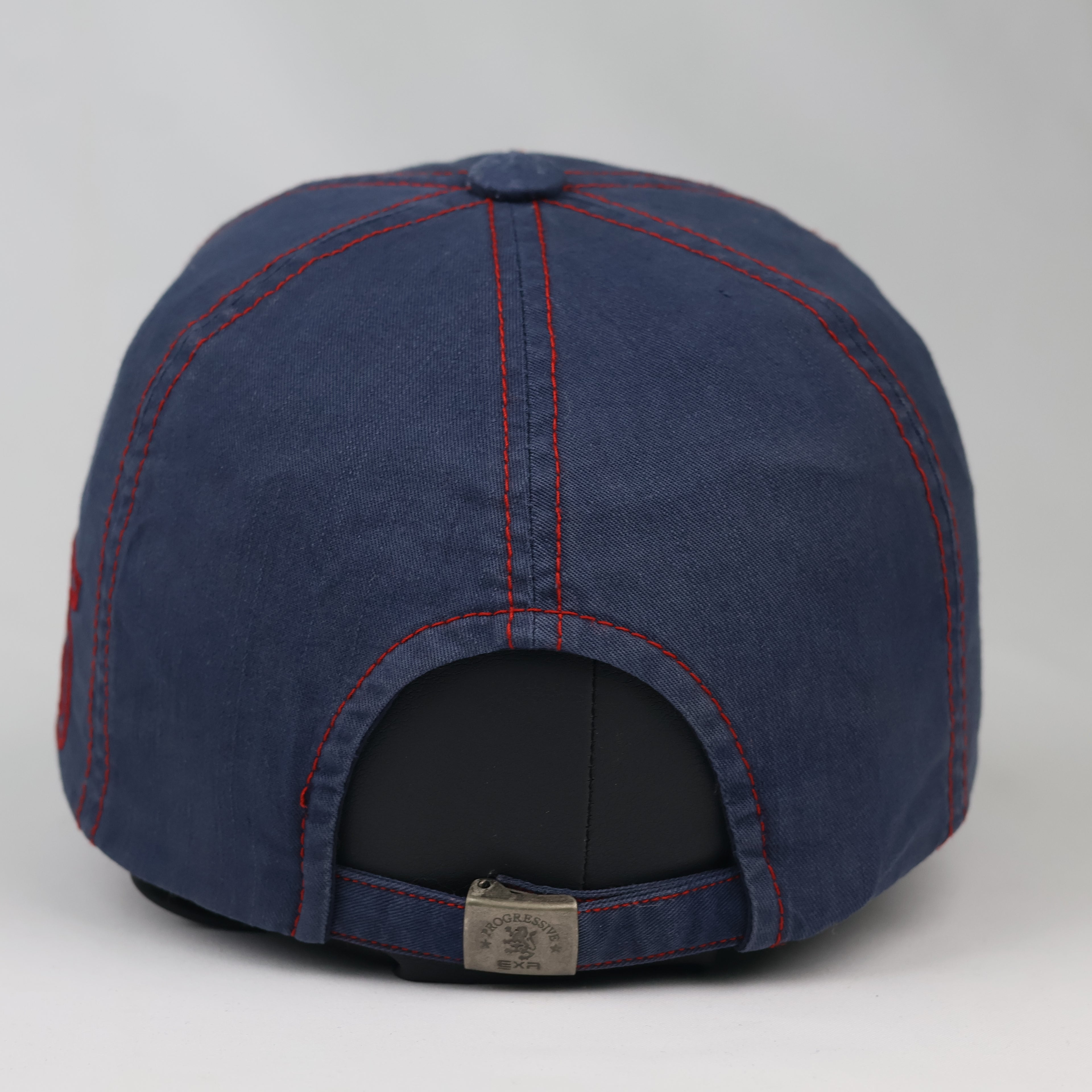 Thrifted EXR Heraldic Lion Navy Blue Strapback Dad Hat