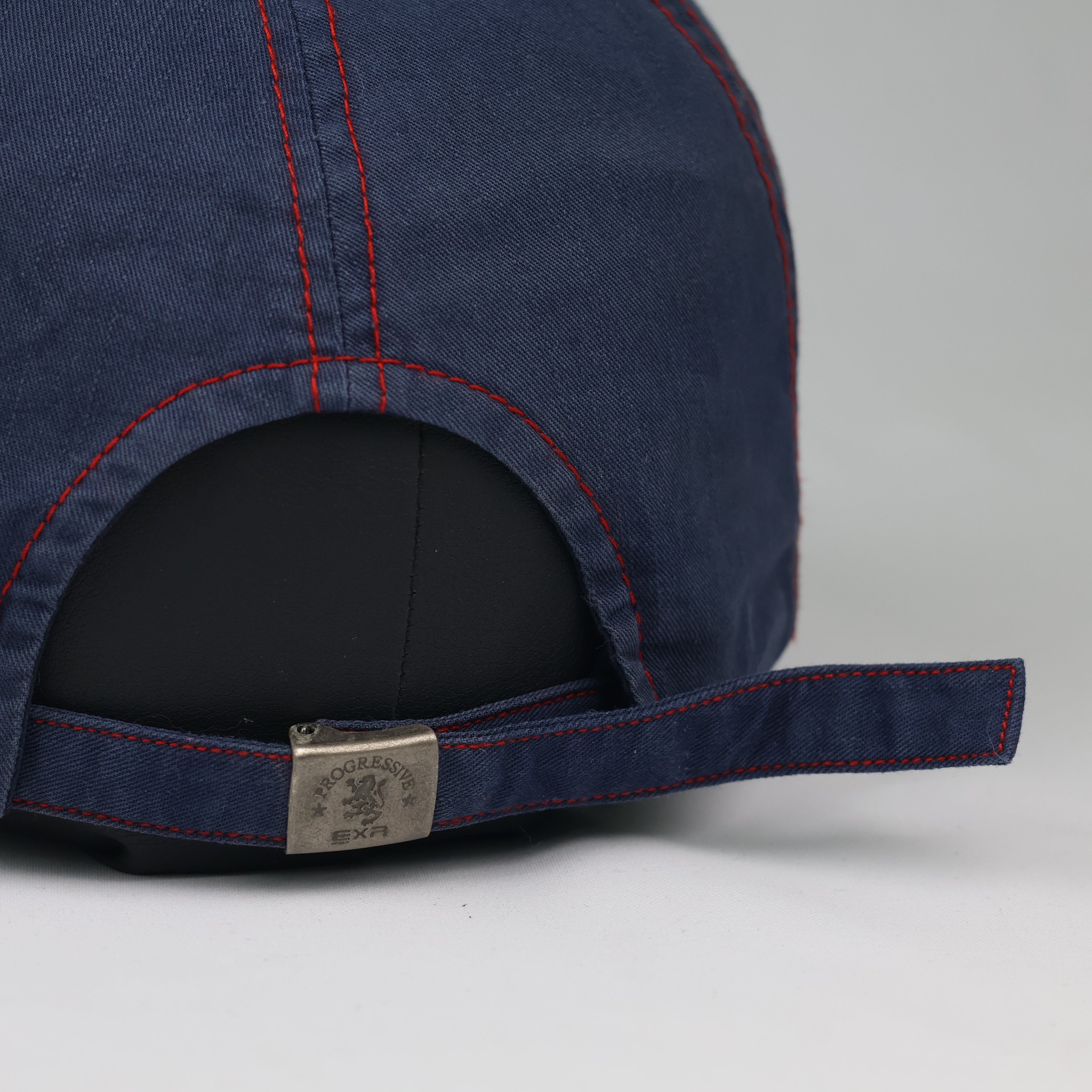 Thrifted EXR Heraldic Lion Navy Blue Strapback Dad Hat