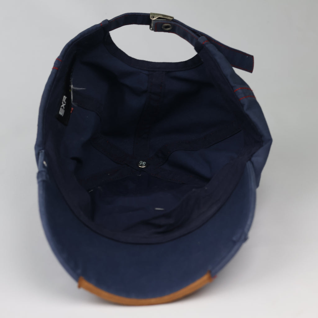 Thrifted EXR Heraldic Lion Navy Blue Strapback Dad Hat