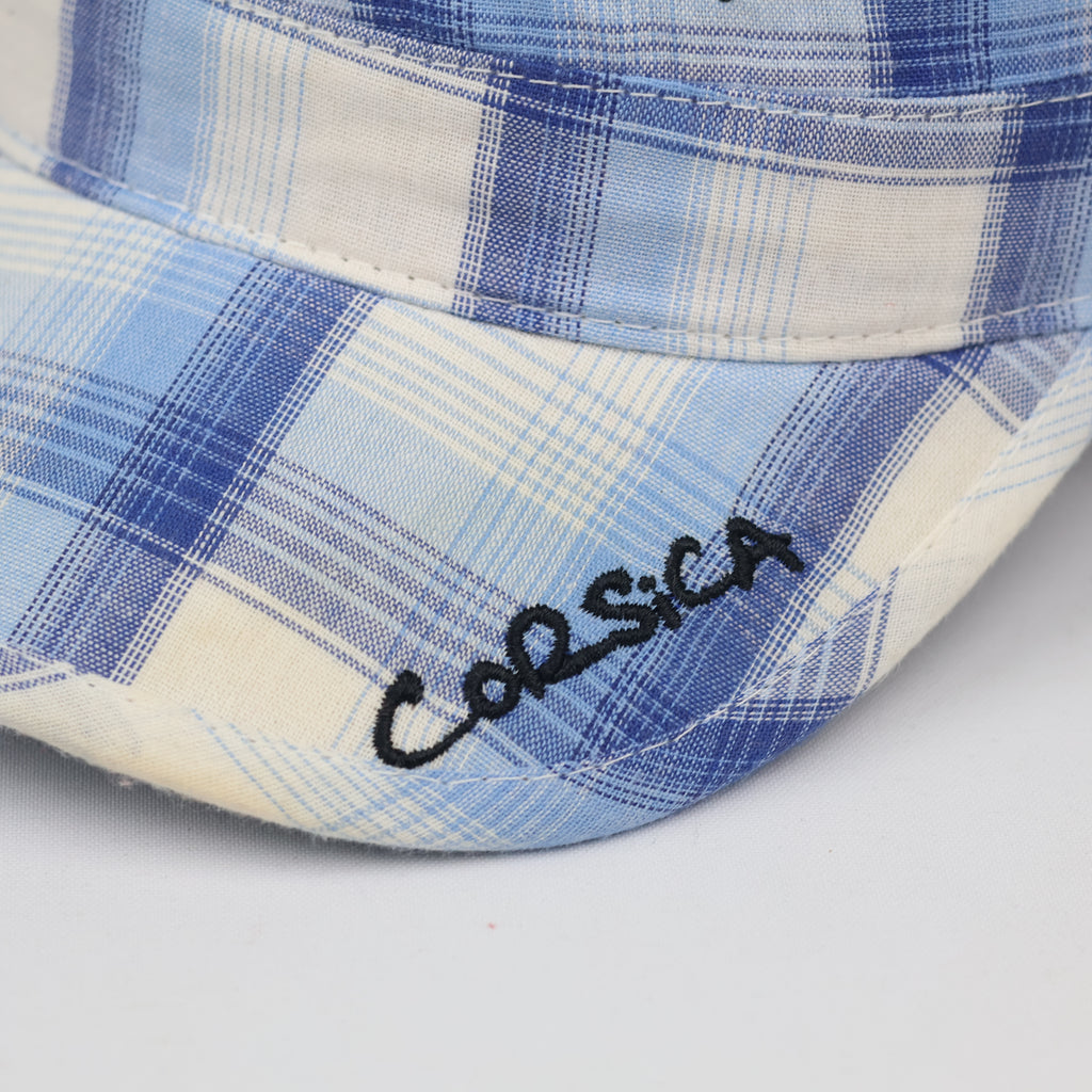 Thrifted Corsica Plaid Tartan Military Style Hat