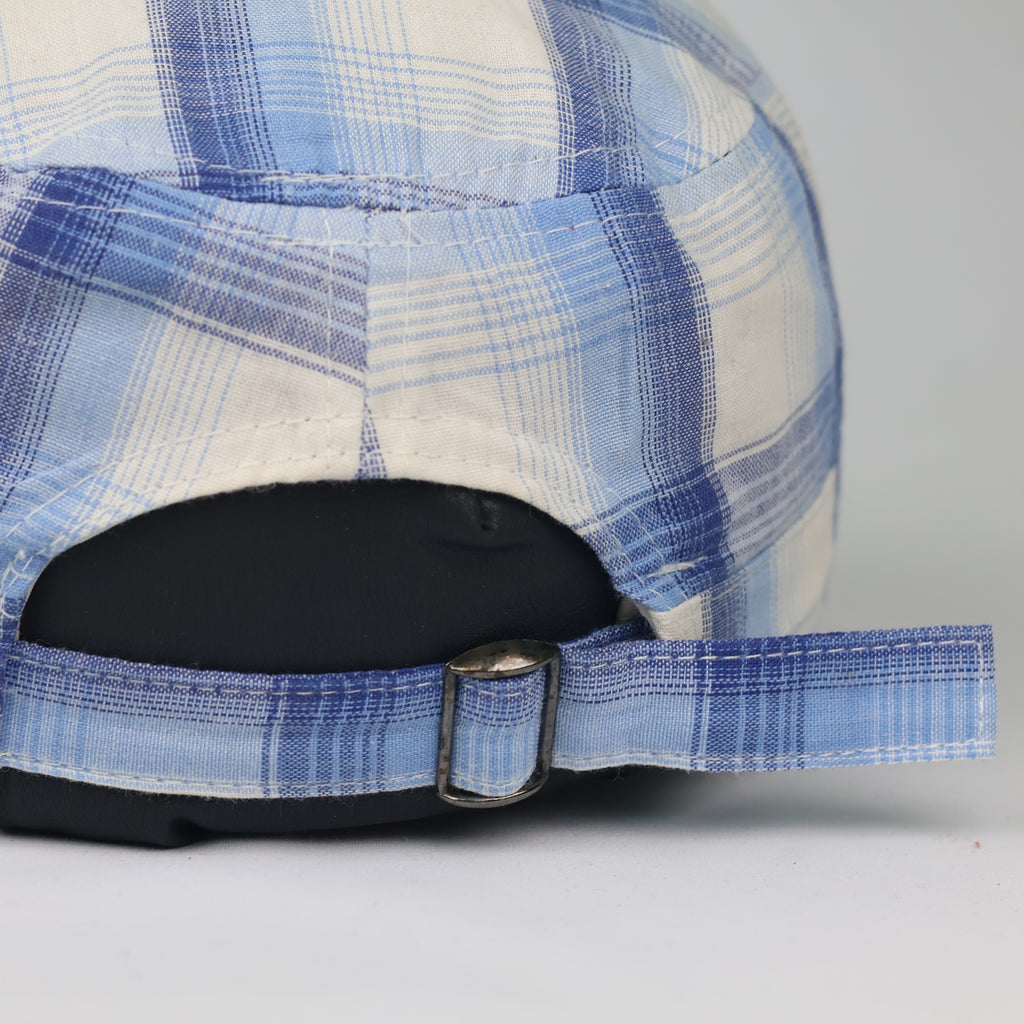 Thrifted Corsica Plaid Tartan Military Style Hat