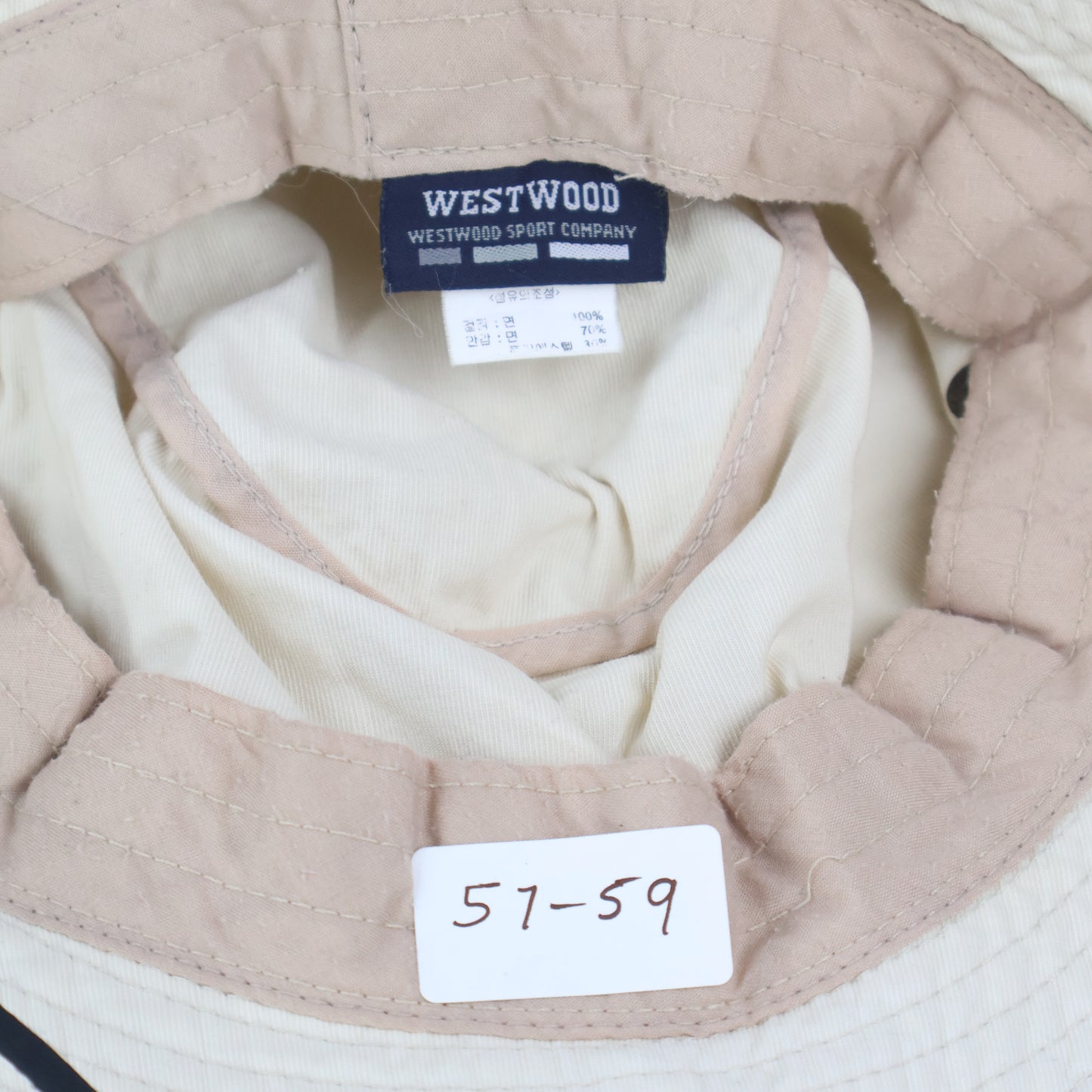 "WESTWOOD" Outdoor Boonie Hat with Chin Strap - Cream