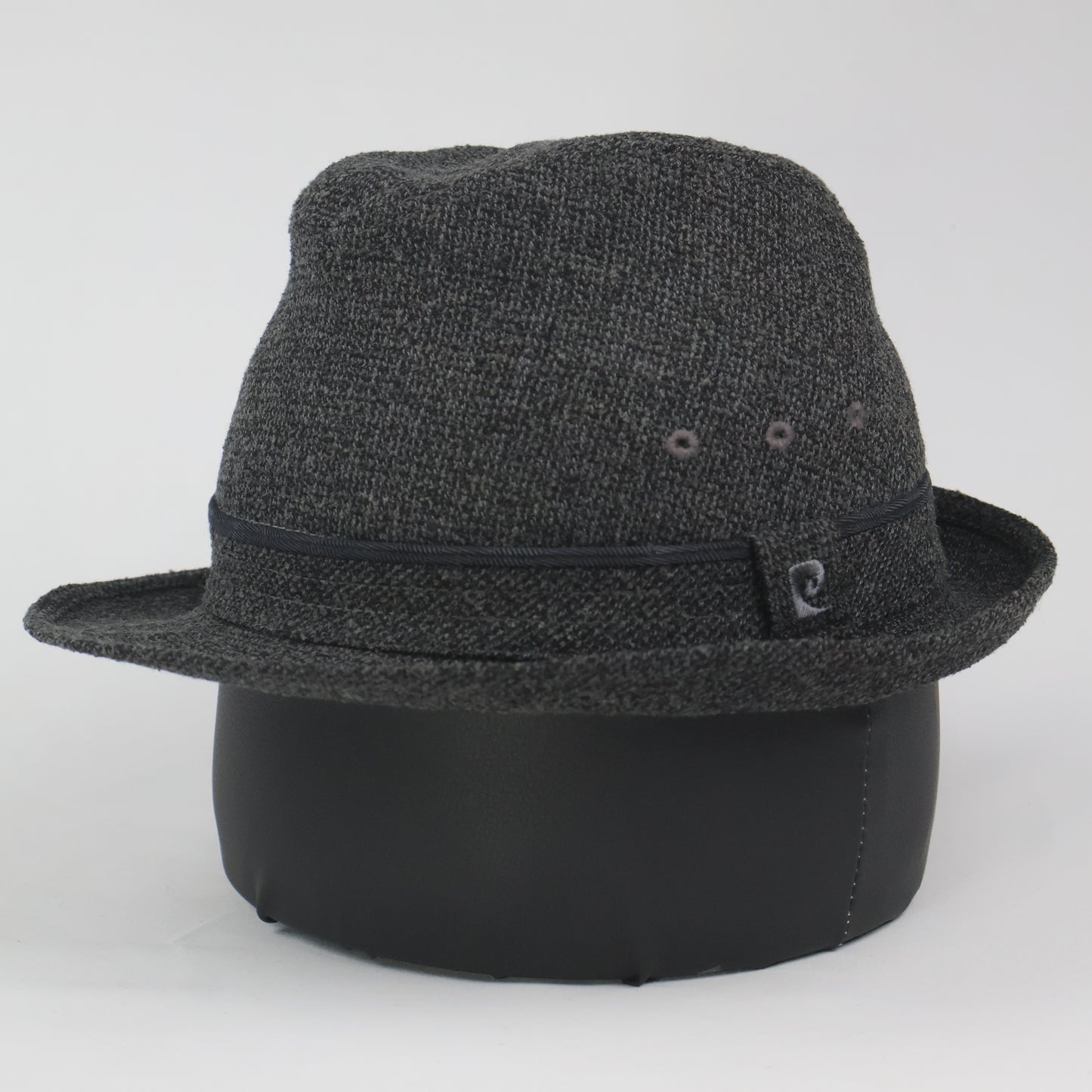 "Pierre Cardin Paris" Textured Trilby Hat - Charcoal
