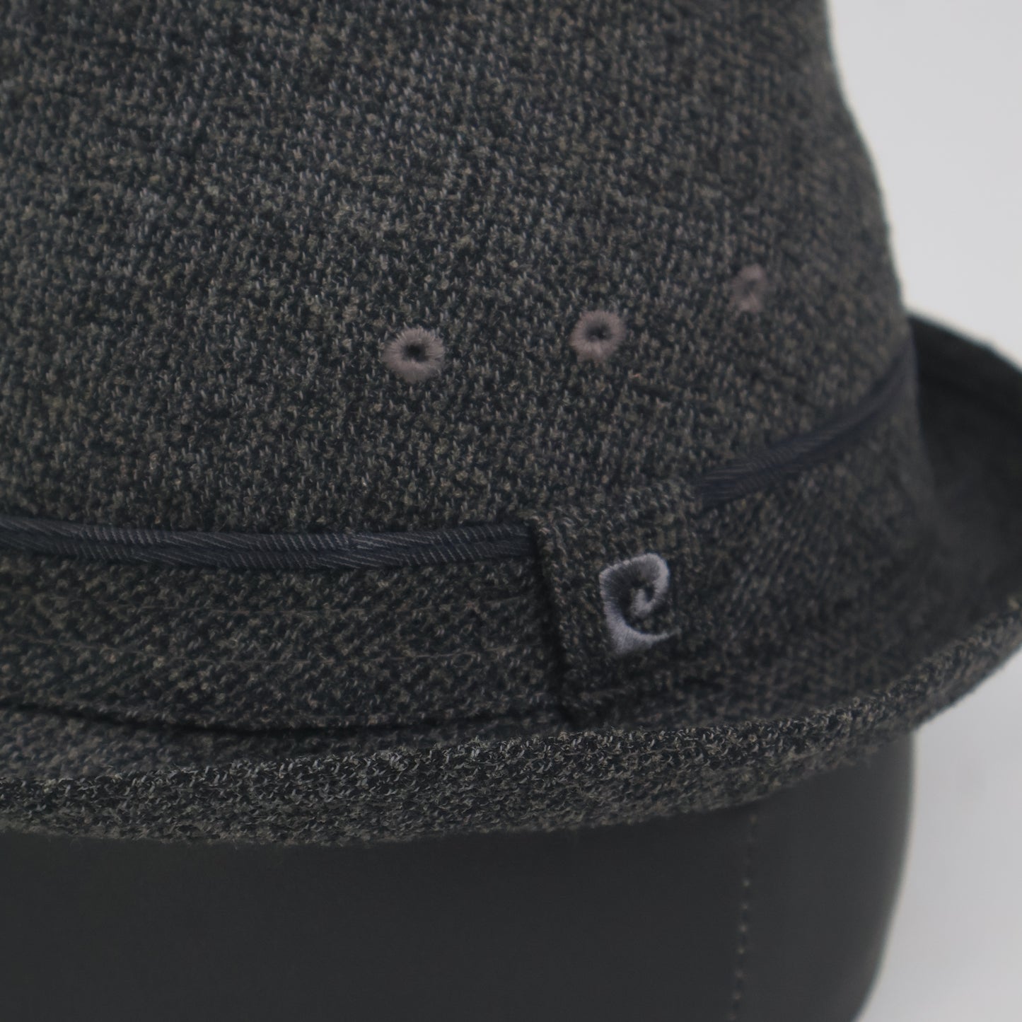 "Pierre Cardin Paris" Textured Trilby Hat - Charcoal