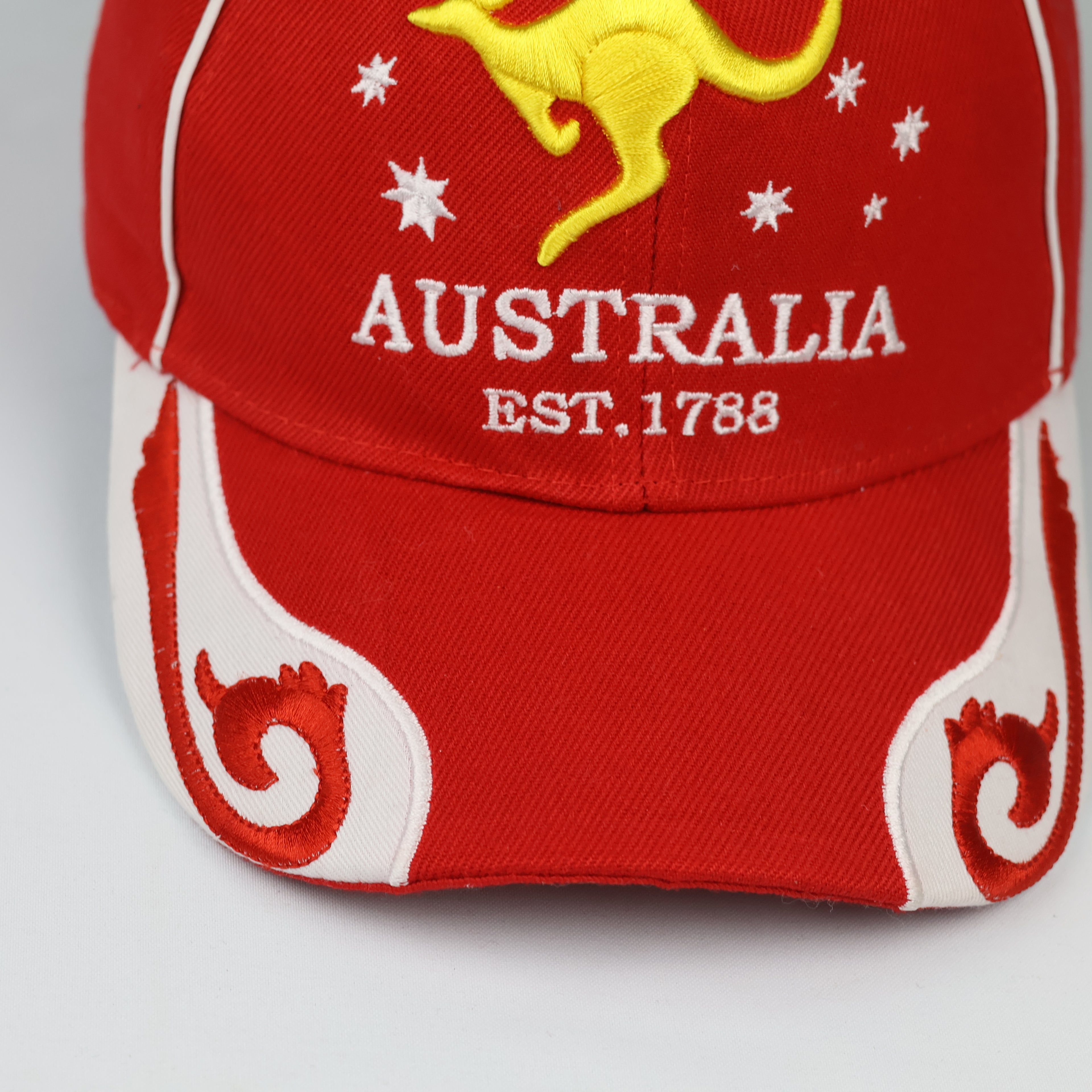 Australia Est 1788 Red Embrovenir Baseball Hat