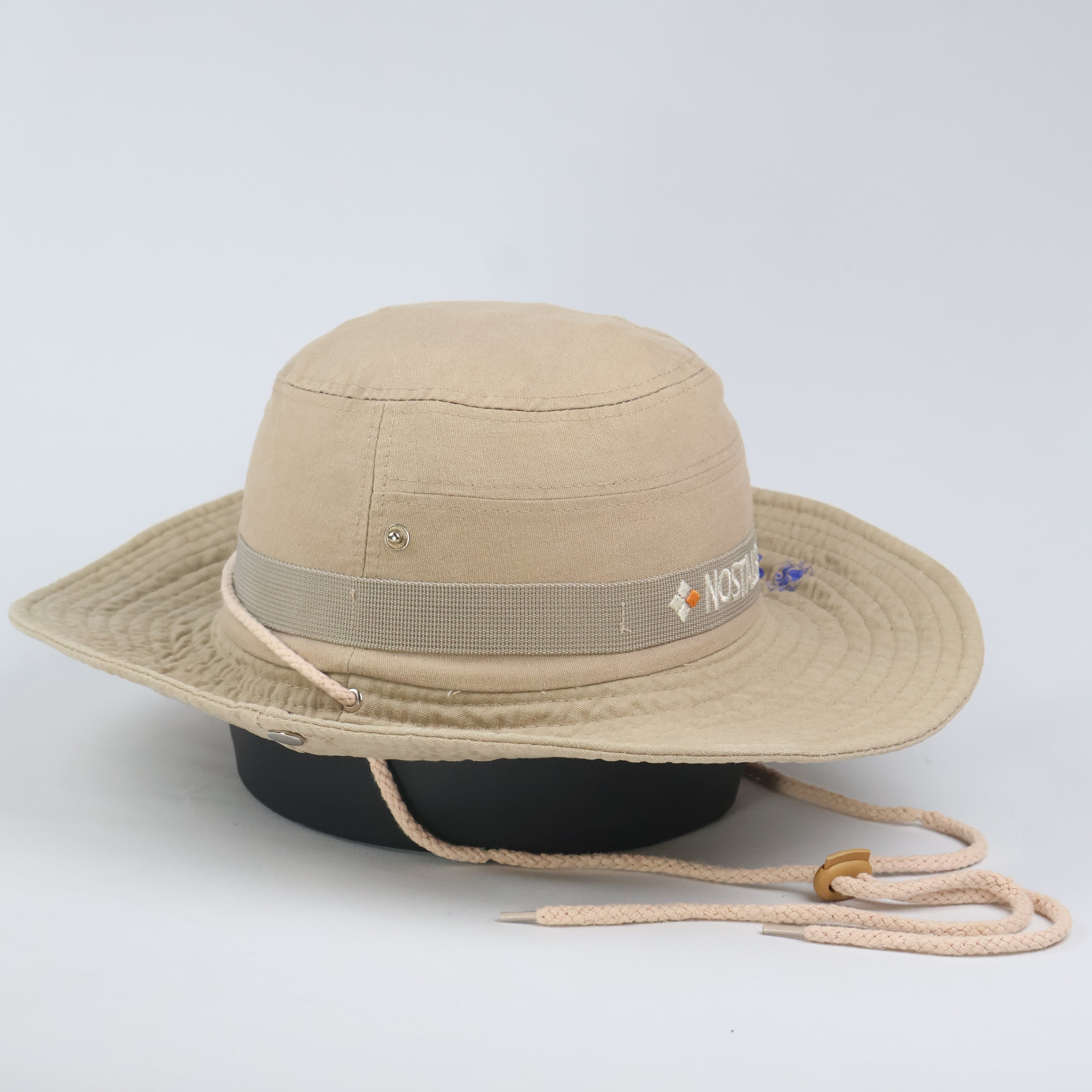 "The Nostalgia" Outdoor Boonie Hat with Chin Strap - Tan