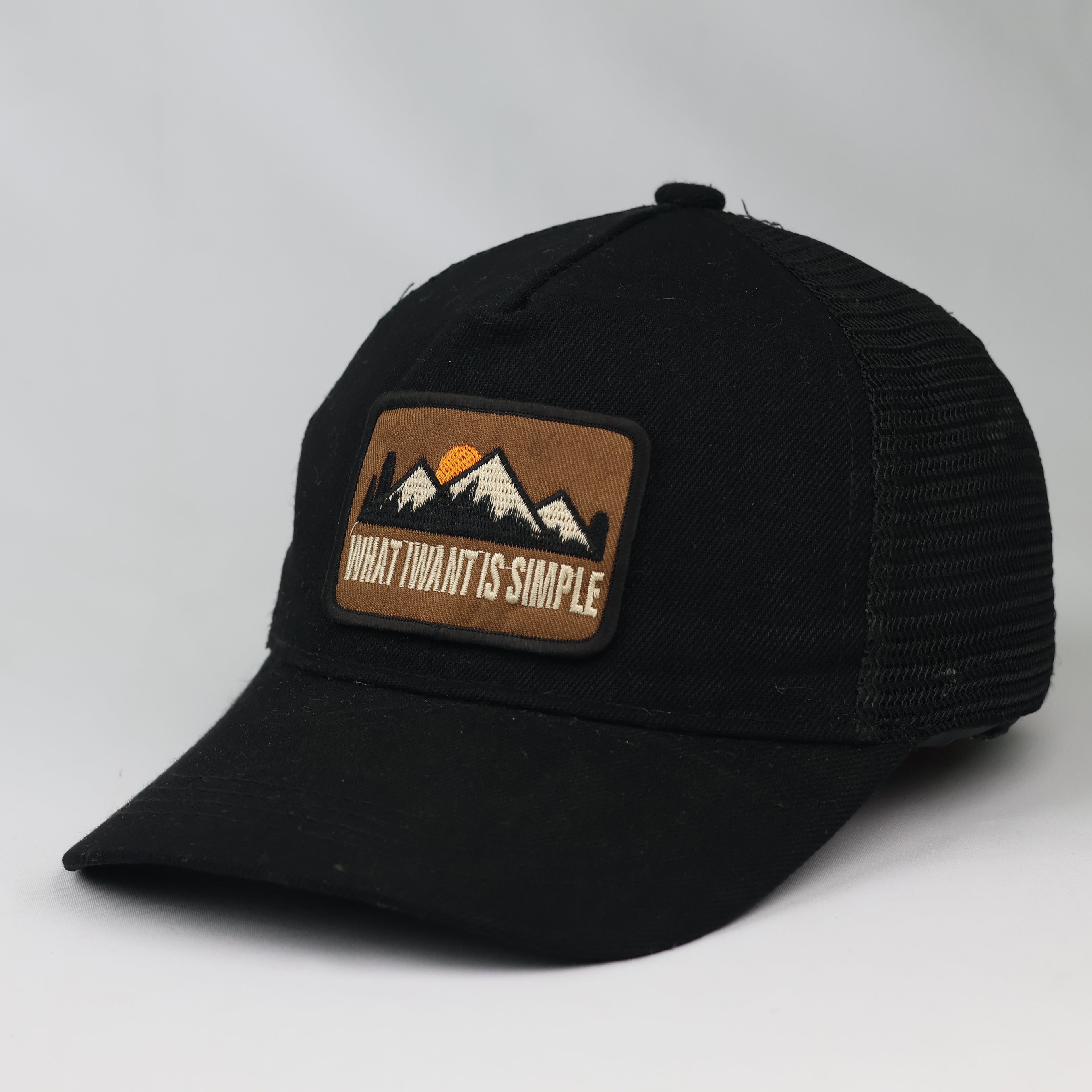 Black Mountain Graphic Mesh Snapback Trucker Hat