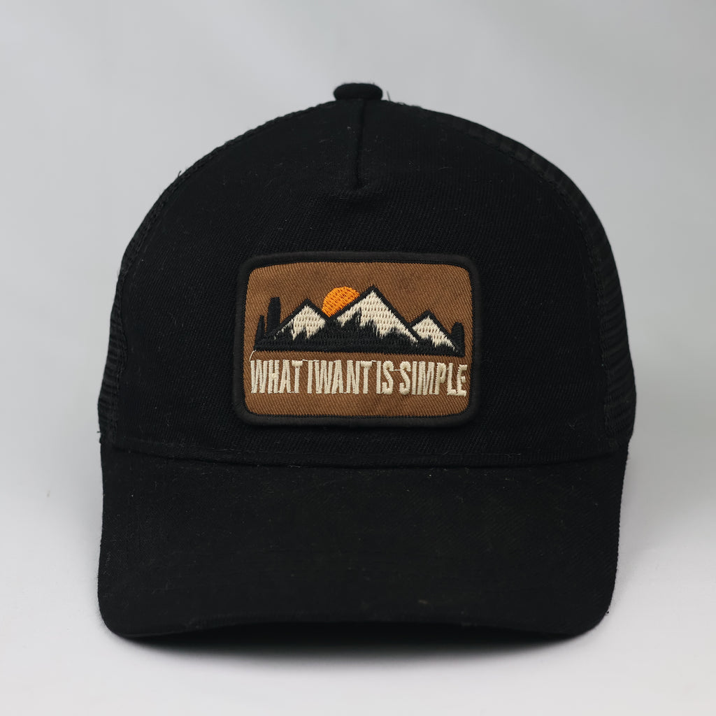 Black Mountain Graphic Mesh Snapback Trucker Hat