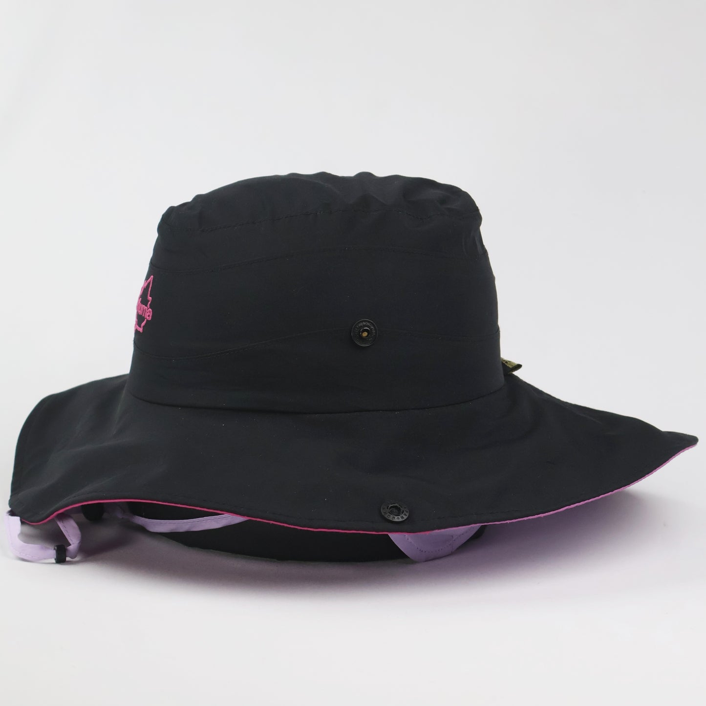 "Lafuma" Snap-Up Sun Hat - Black/Purple (55-57cm)