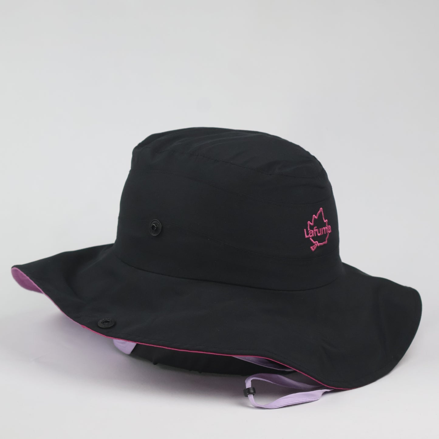 "Lafuma" Snap-Up Sun Hat - Black/Purple (55-57cm)
