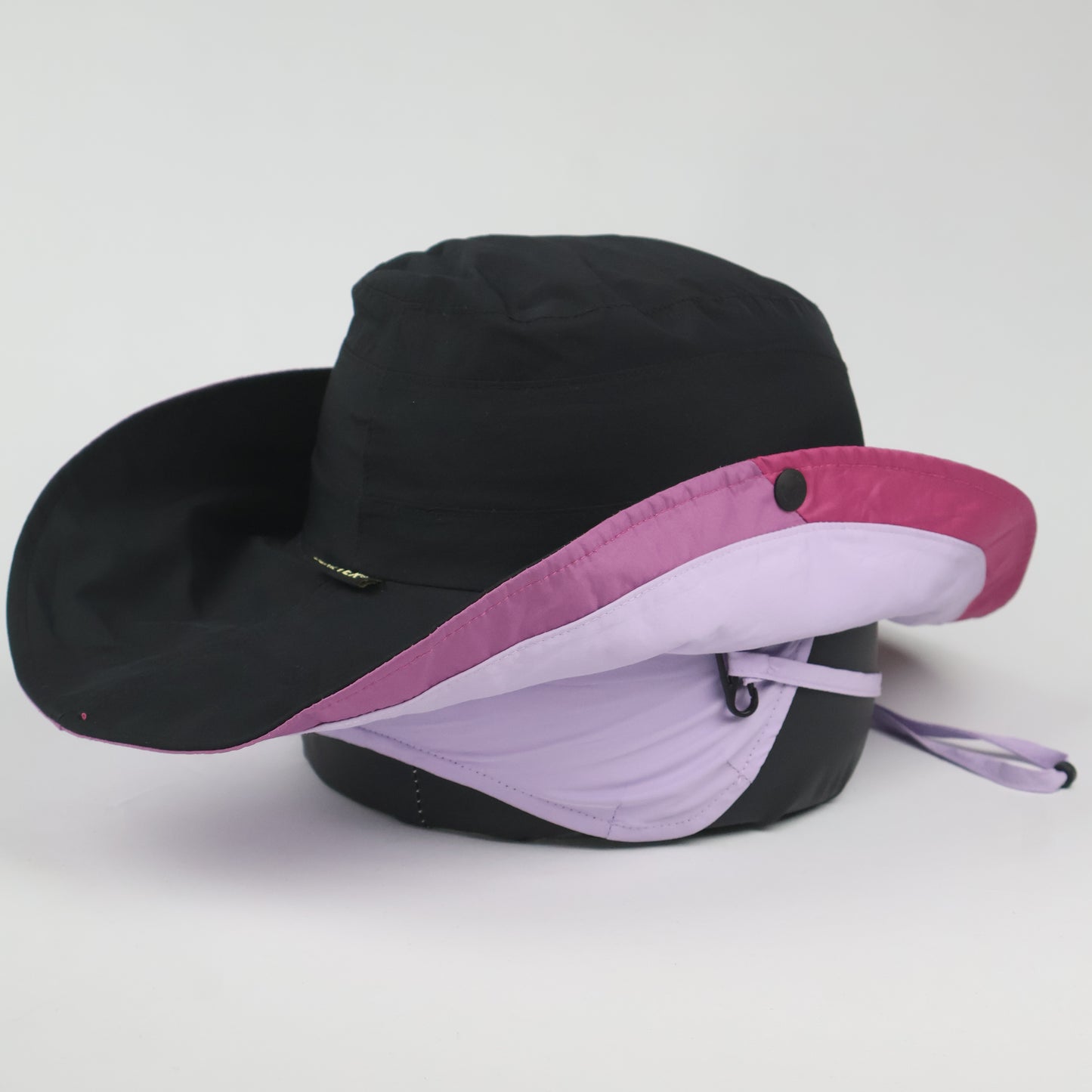 "Lafuma" Snap-Up Sun Hat - Black/Purple (55-57cm)