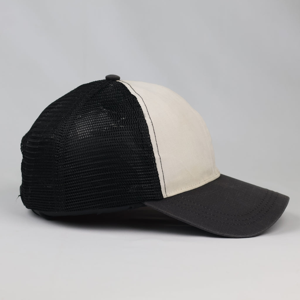 Thrifted Evadict Trail Running Black Mesh Trucker Cap