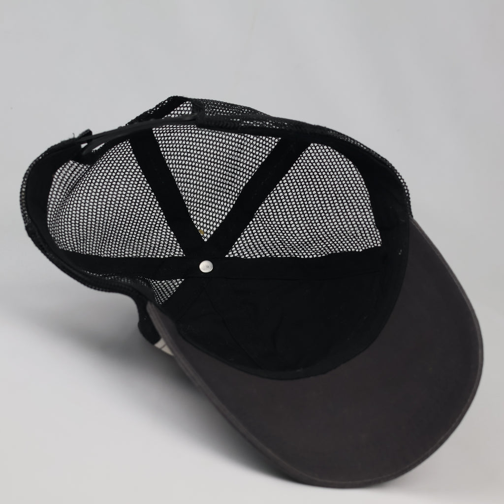 Thrifted Evadict Trail Running Black Mesh Trucker Cap