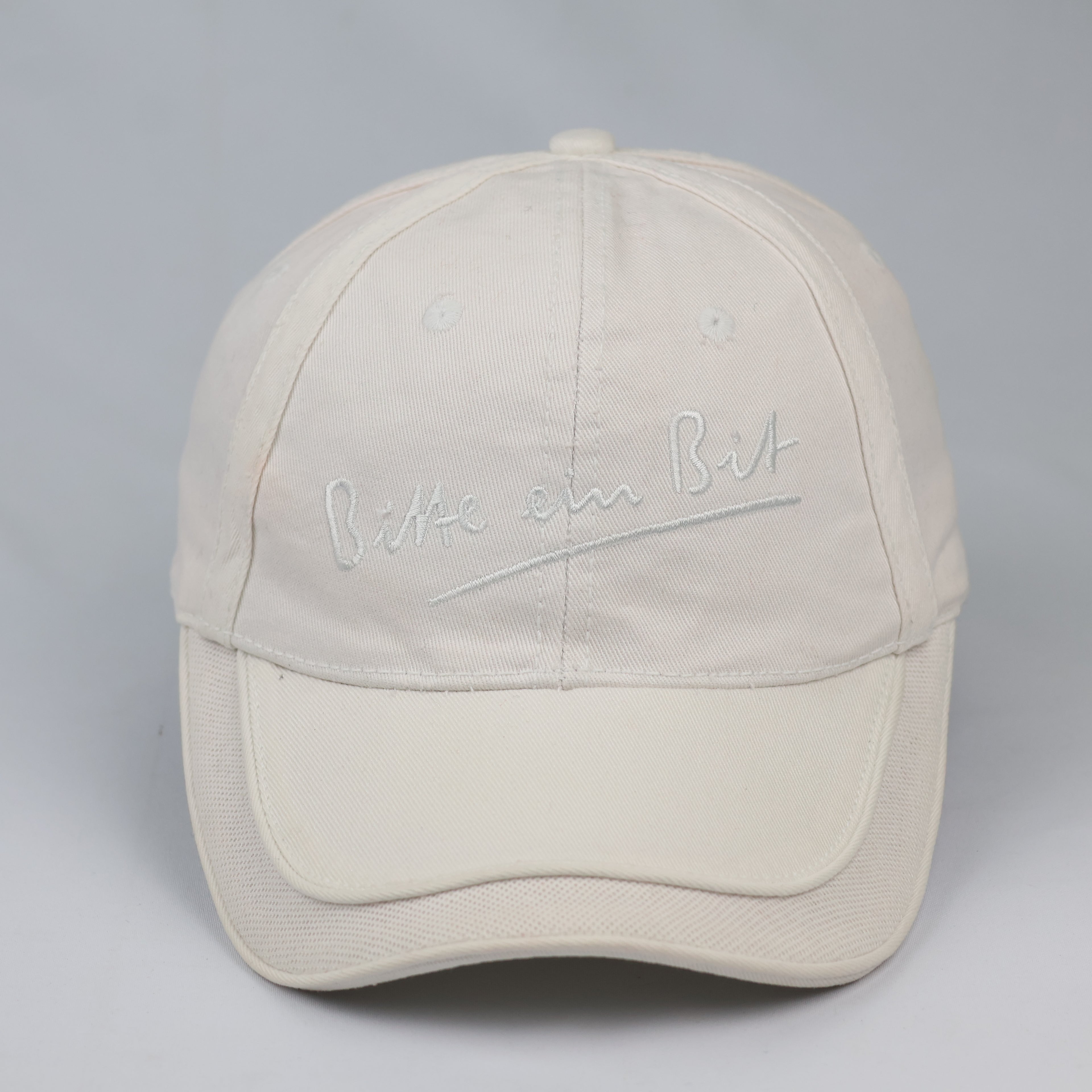 Vintage Bitte ein Bit Cream Cotton German Brewery Dad Hat