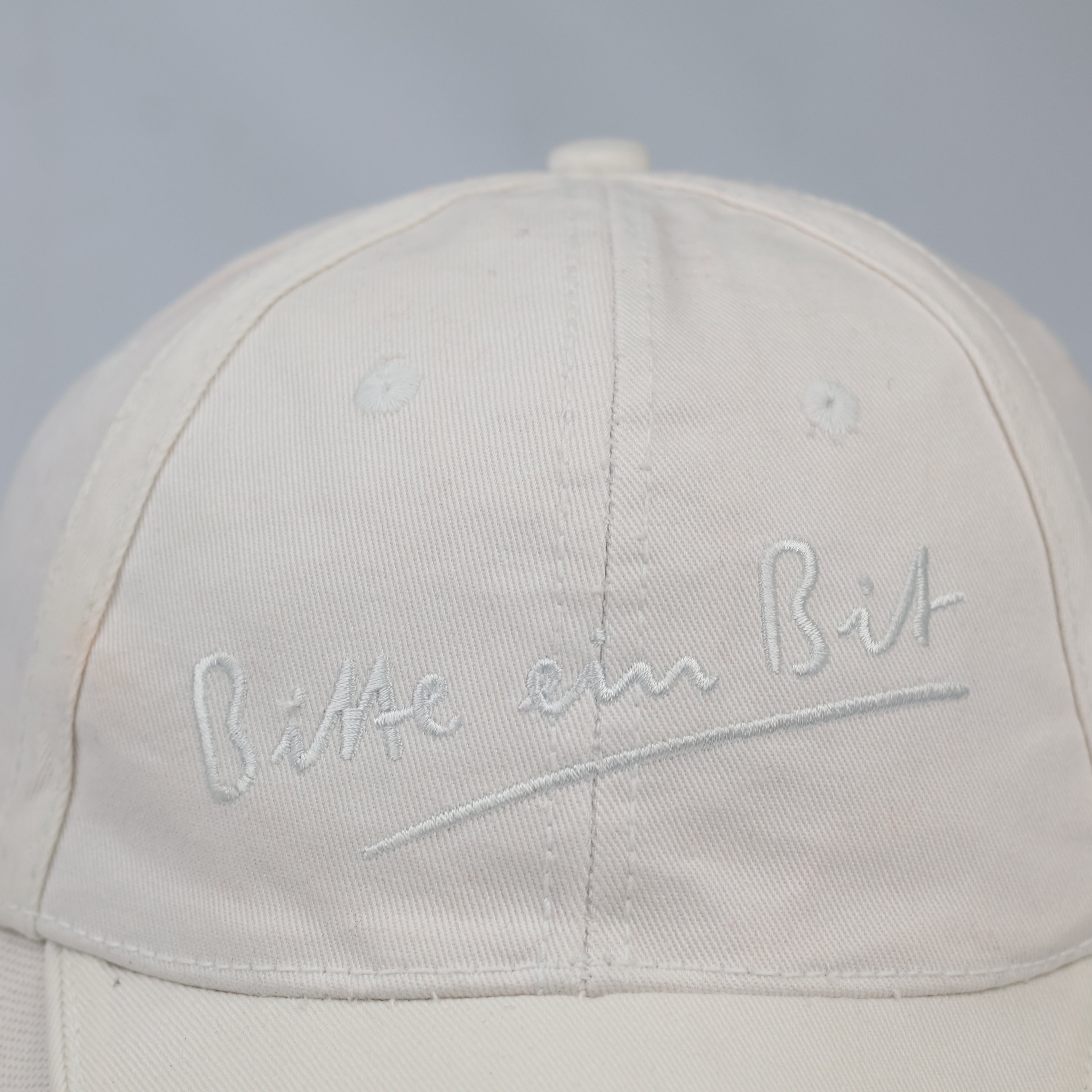 Vintage Bitte ein Bit Cream Cotton German Brewery Dad Hat