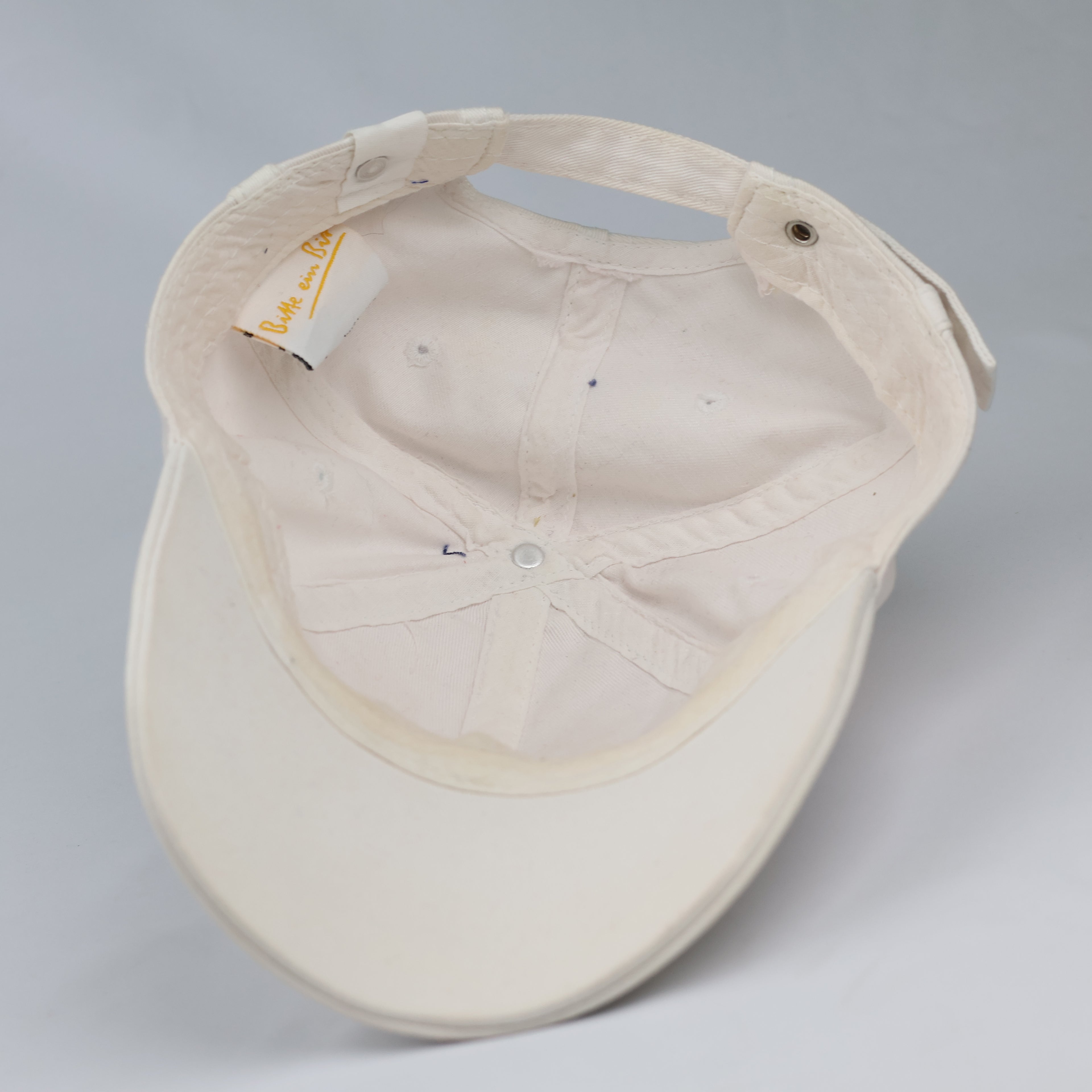 Vintage Bitte ein Bit Cream Cotton German Brewery Dad Hat