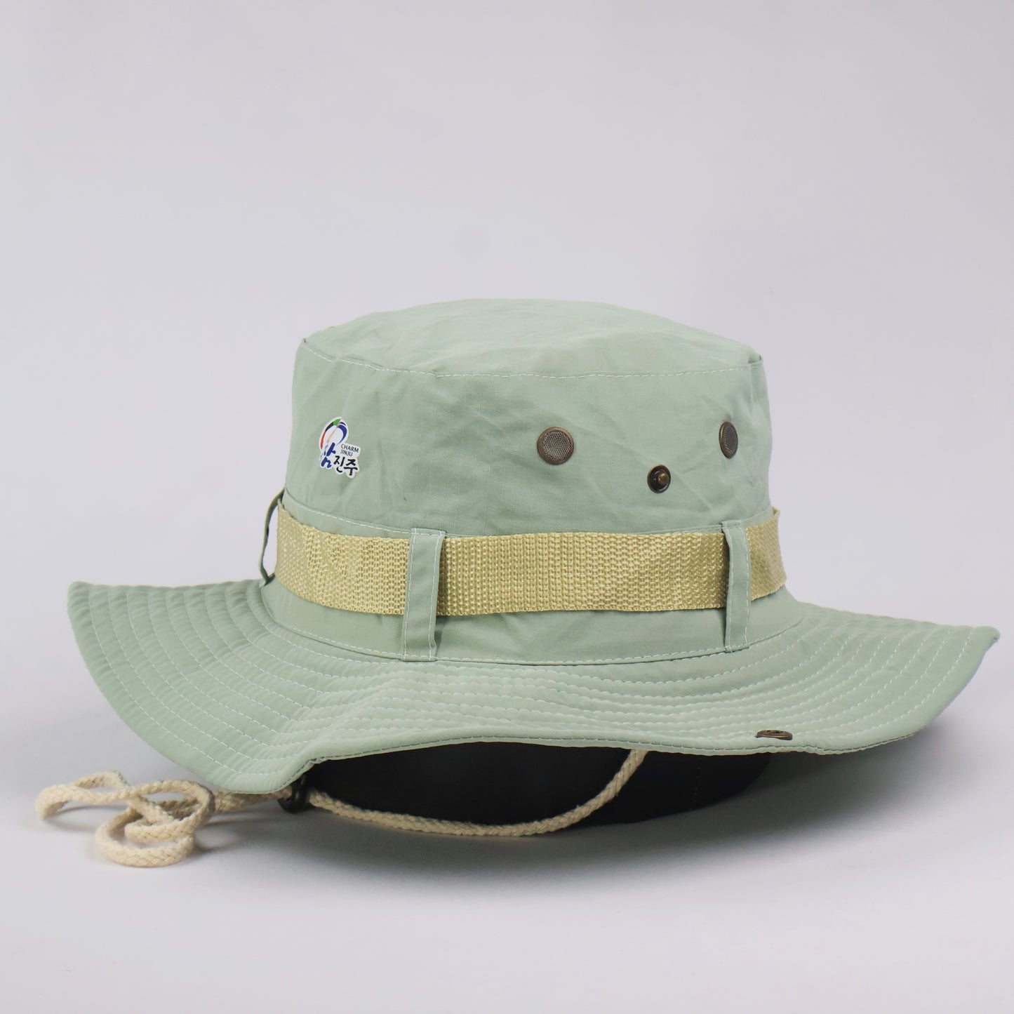 "Charm Jinju" Korean Promo Boonie Hat - Mint Green