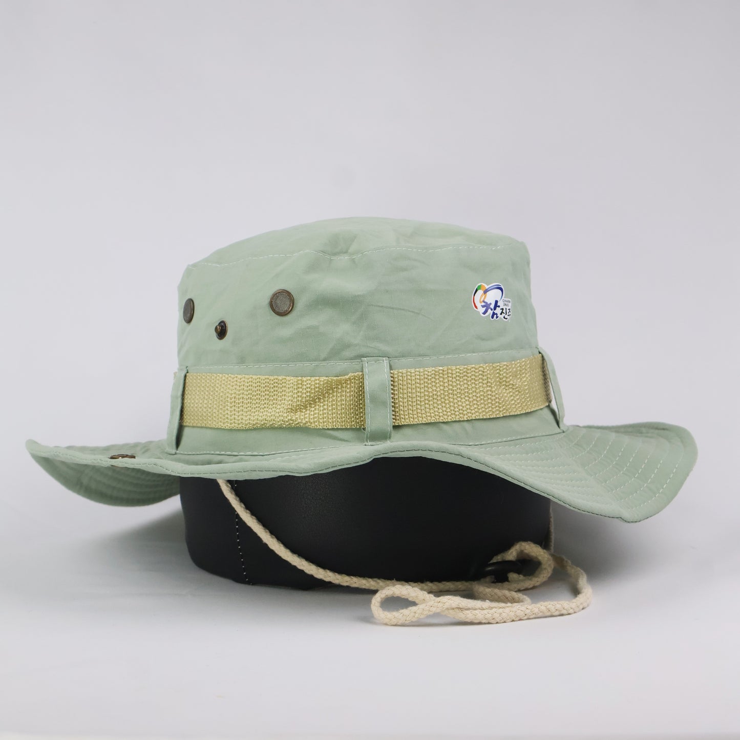 "Charm Jinju" Korean Promo Boonie Hat - Mint Green