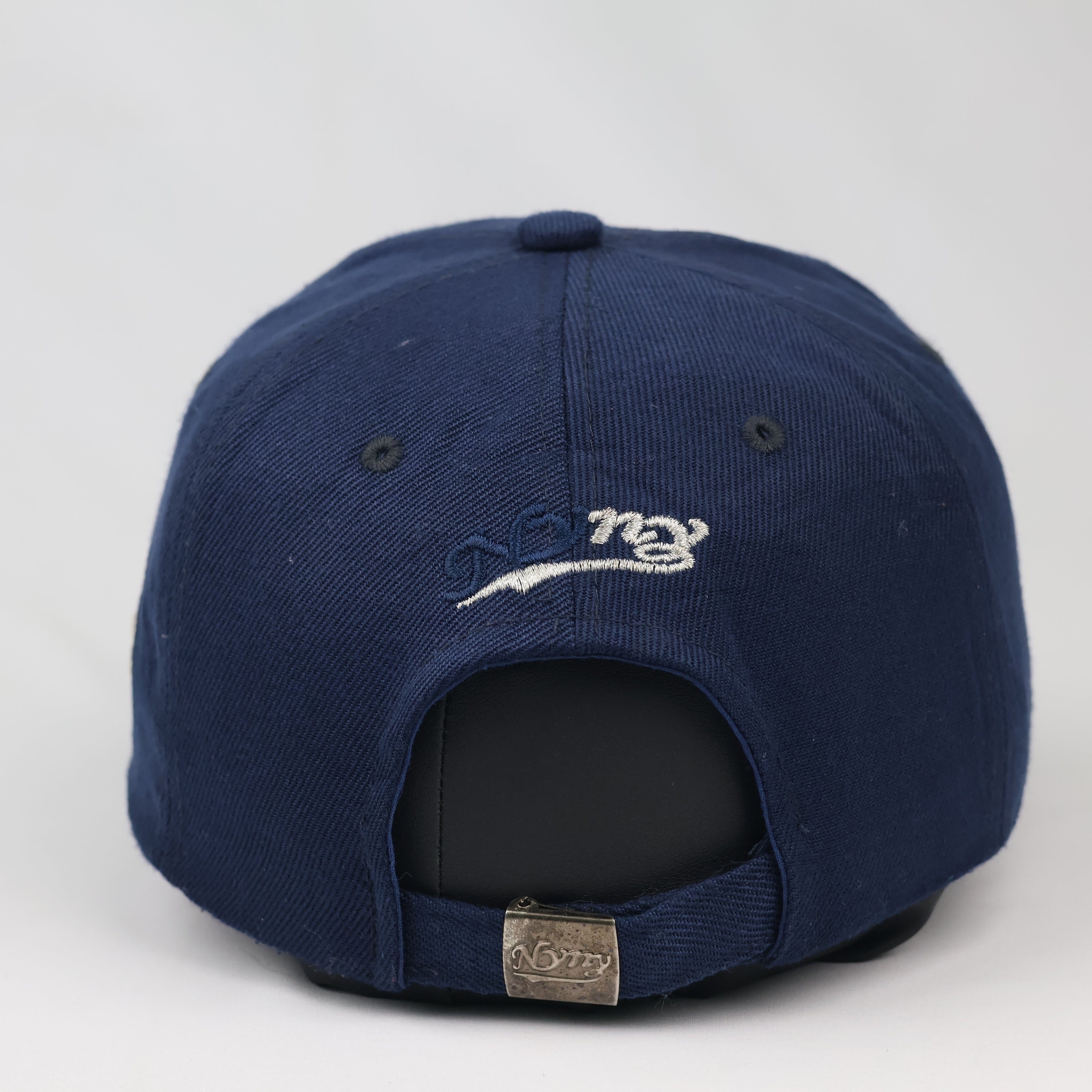 Thrifted Nyny Sports Navy Blue Cotton Dad Cap