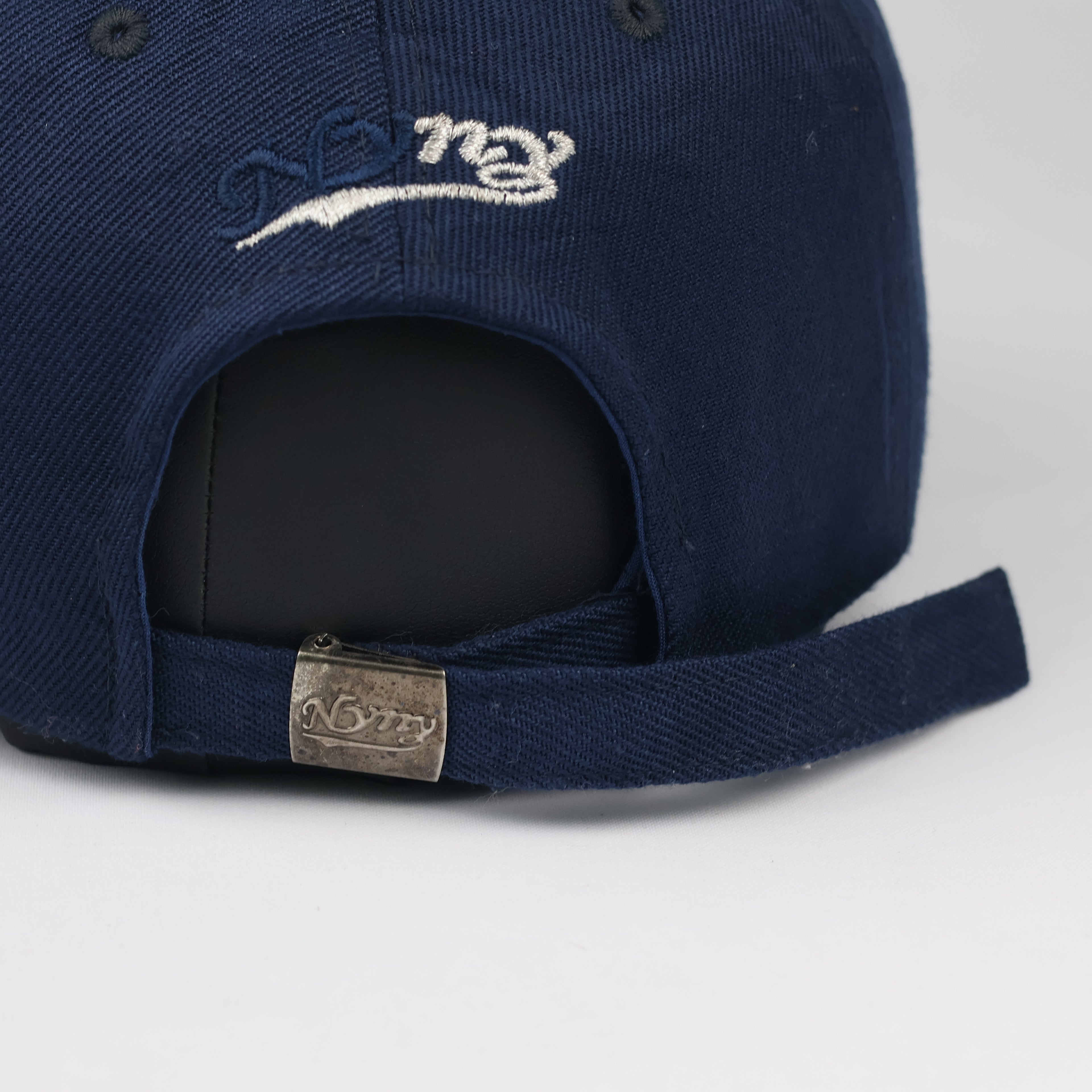 Thrifted Nyny Sports Navy Blue Cotton Dad Cap