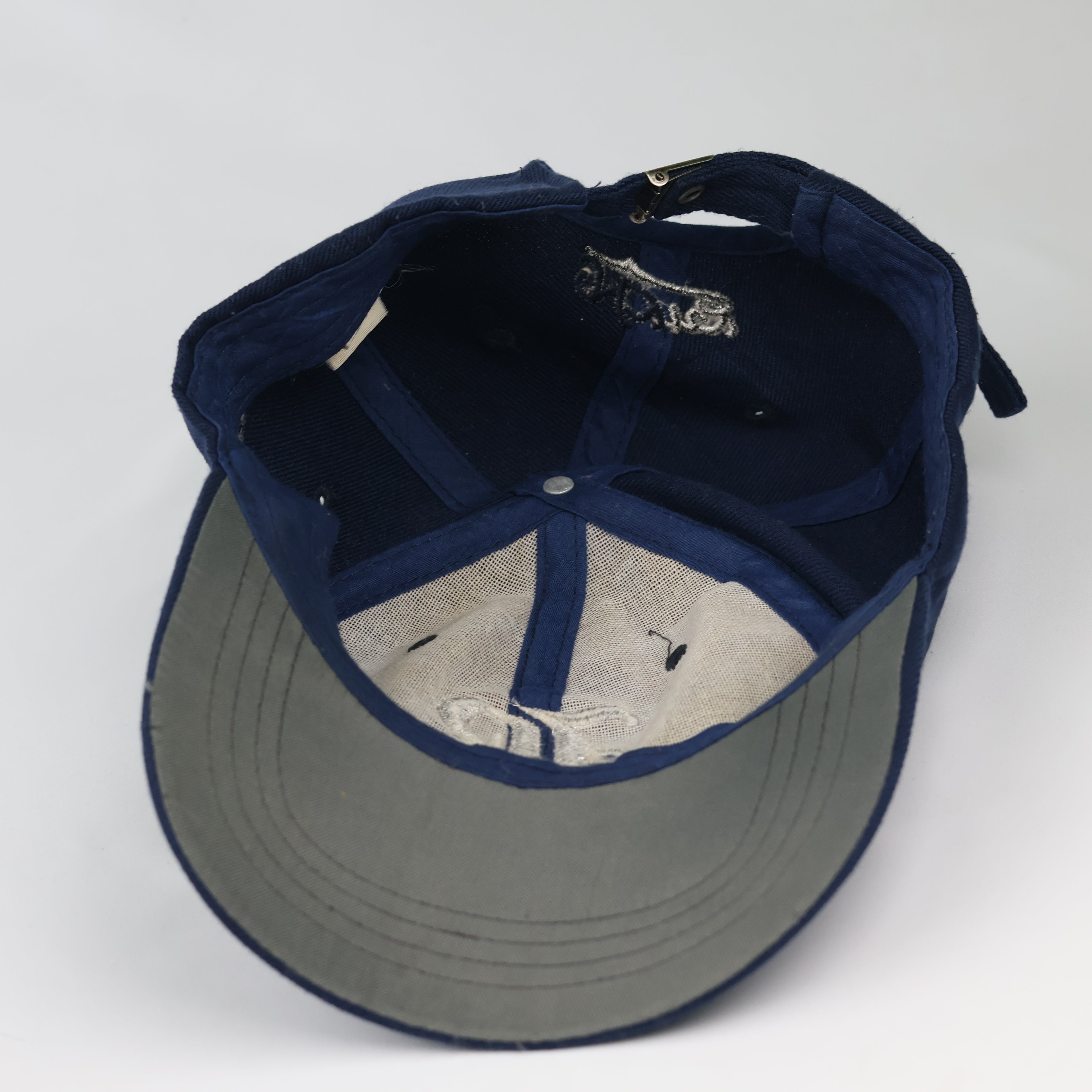 Thrifted Nyny Sports Navy Blue Cotton Dad Cap
