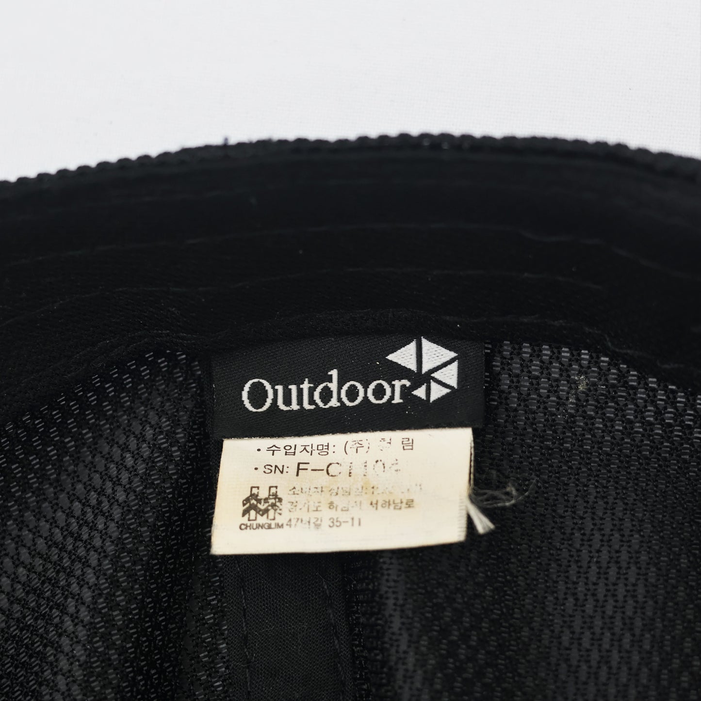 Outdoor Active Sports Mesh Breathable Performance Thrifted Cap - Black