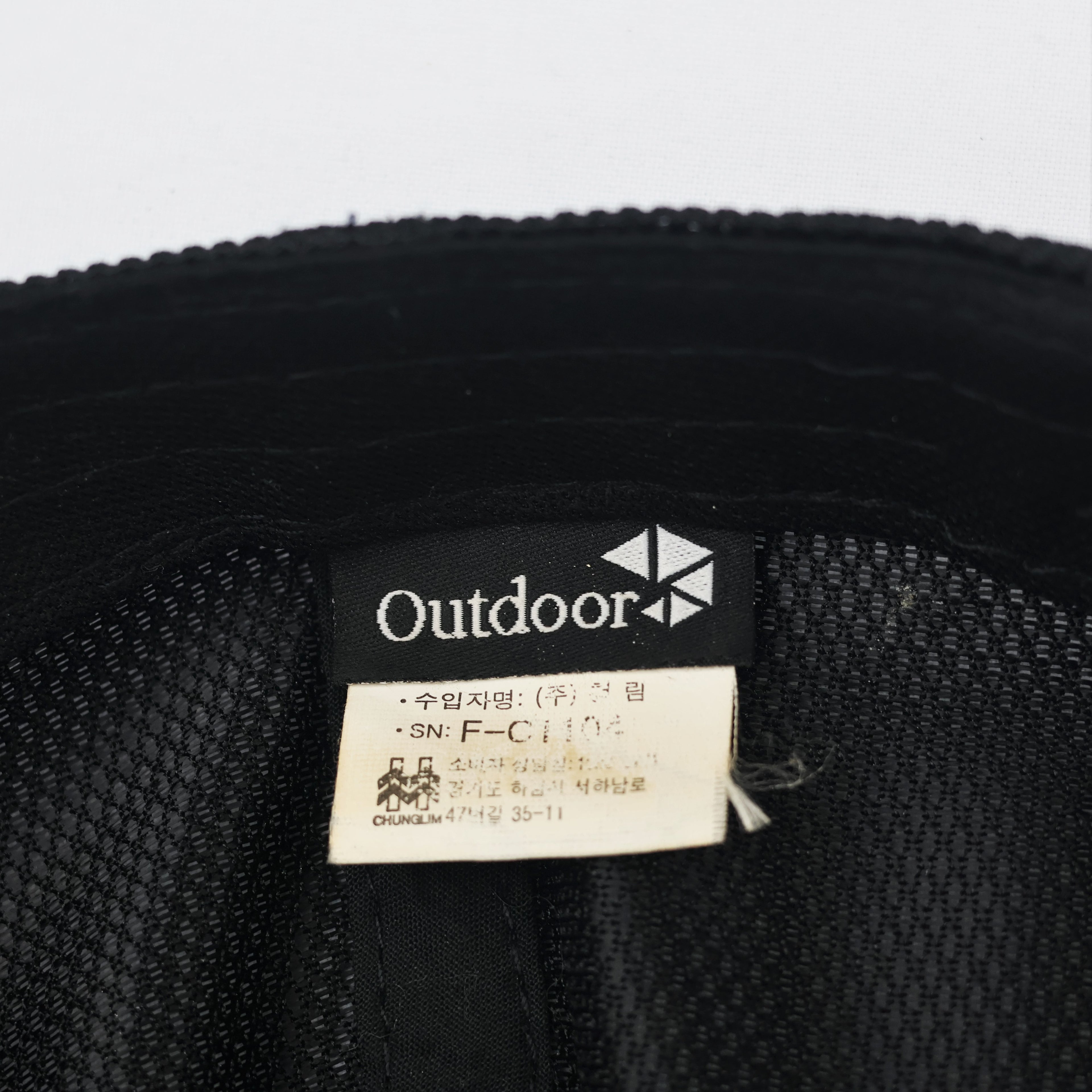 Outdoor Active Sports Mesh Breathable Performance Thrifted Cap - Black
