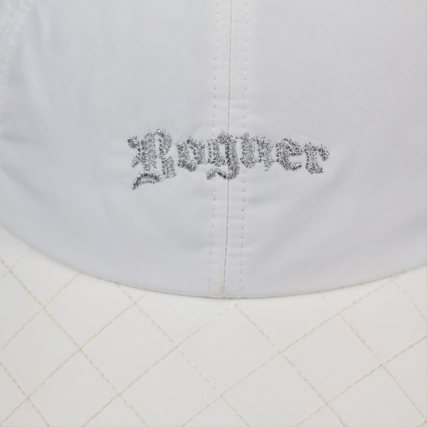 Vintage Bogner White Technical Performance Thrifted Hat with Quilted Visor