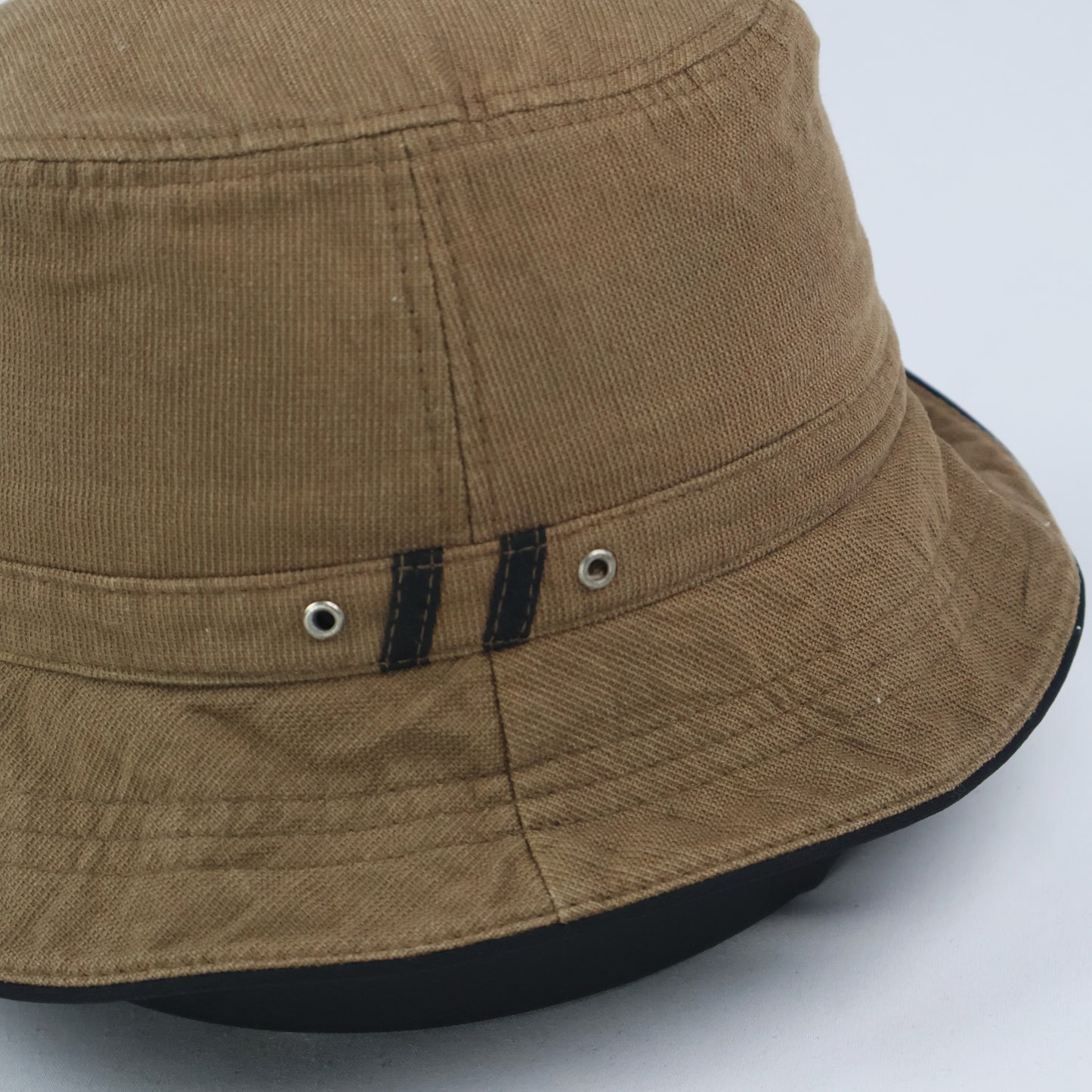 "WESTWOOD" Brown Bucket Hat with Black Trim (57-58cm)