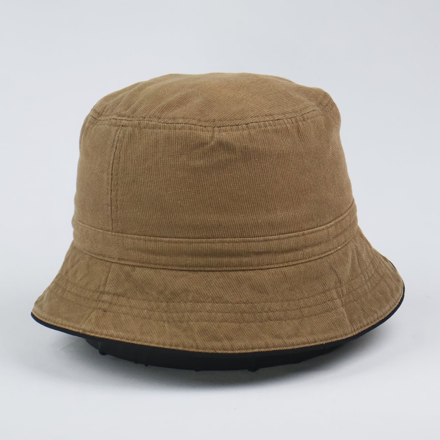 "WESTWOOD" Brown Bucket Hat with Black Trim (57-58cm)