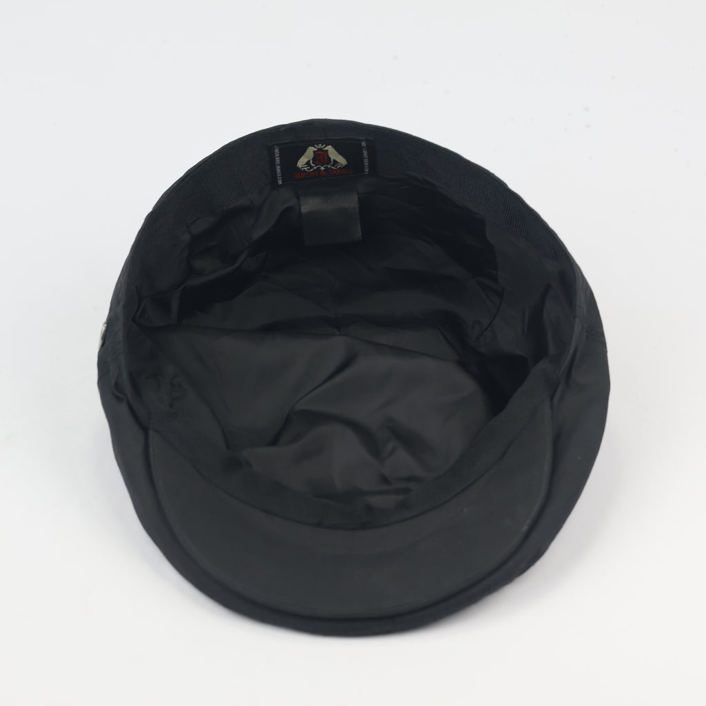 Jaxon & James Black Ivy Thrifted Cap - Classic Vintage Flat Cap
