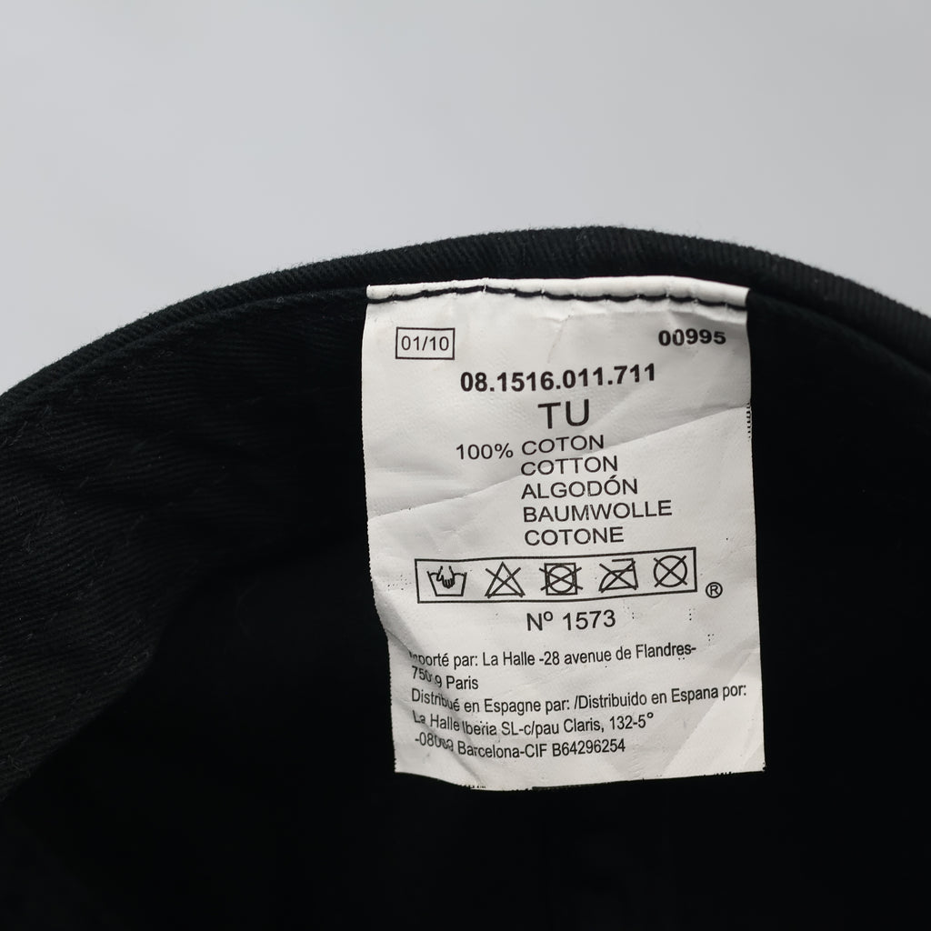 Thrifted Liberto Gothic Black Cotton Strapback Baseball Cap